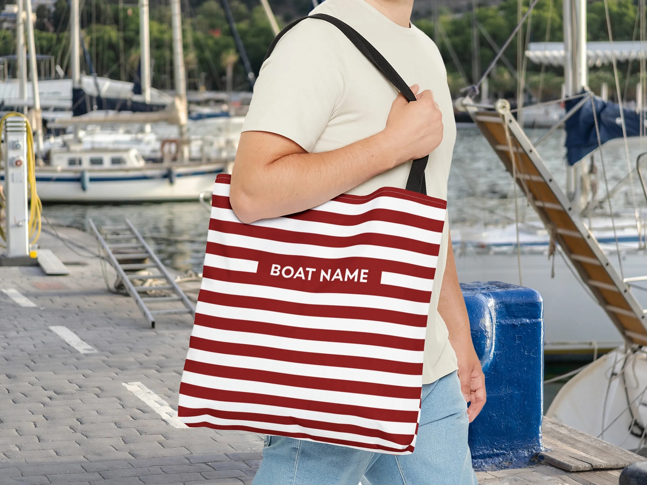 Striped Nautical Tote Bag | Upwind Design