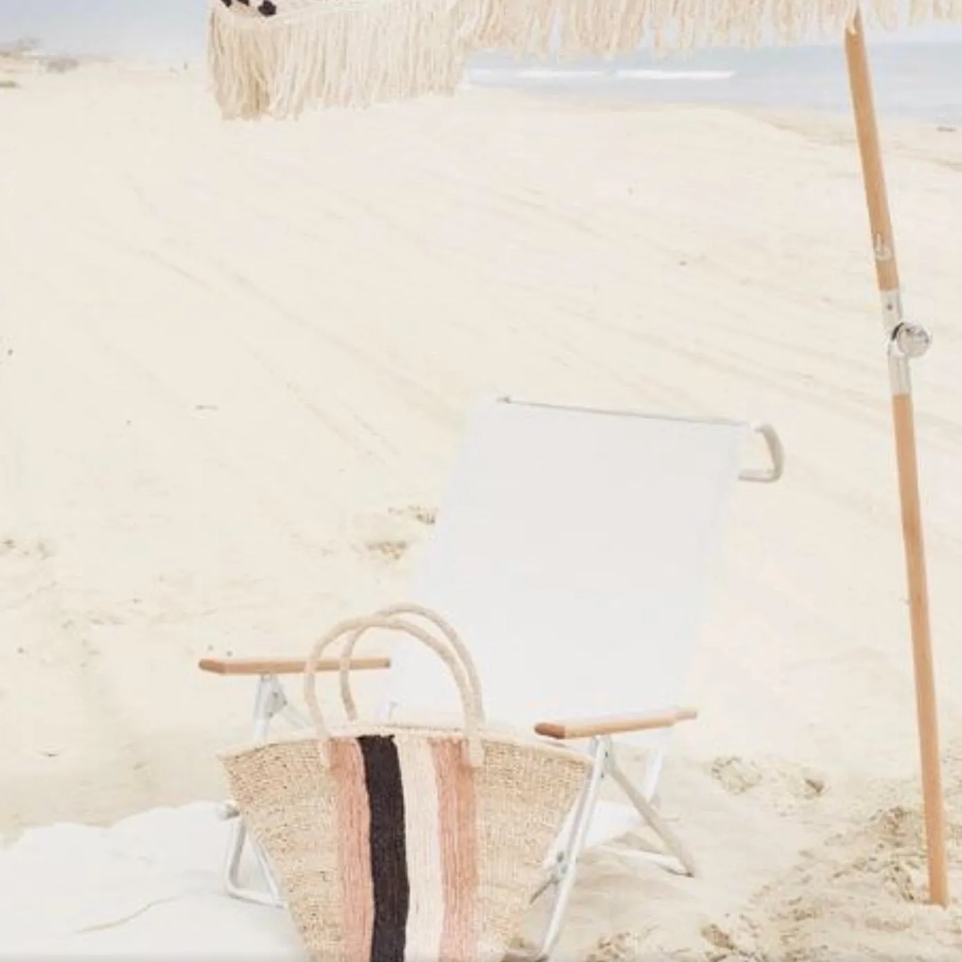 Striped Panel Bag