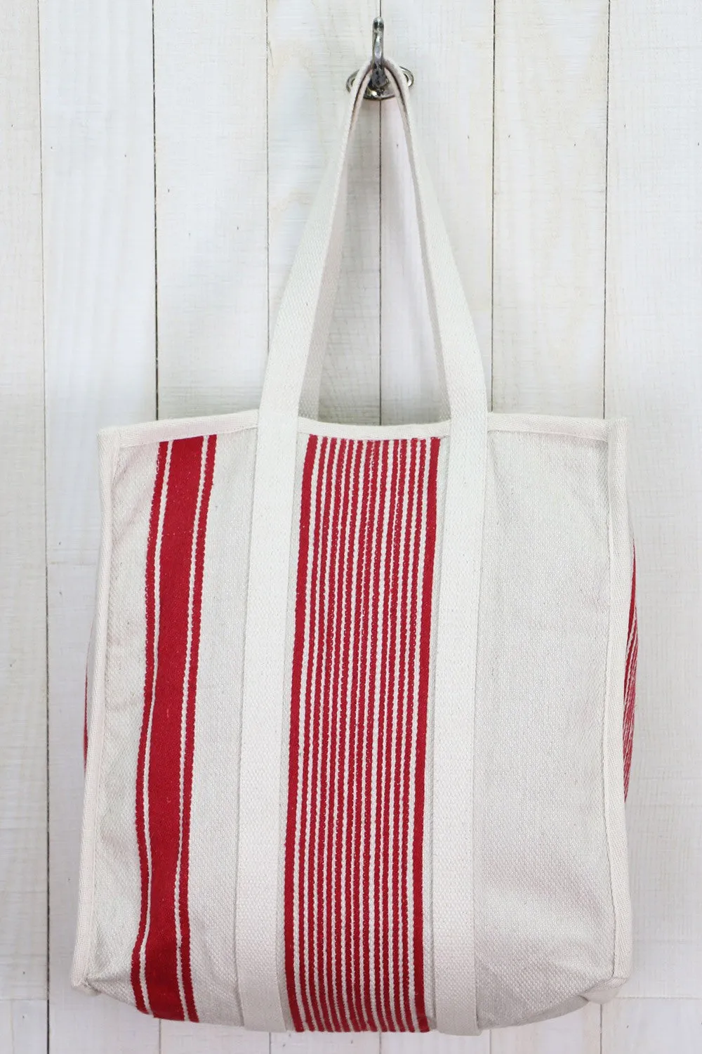 Striped Shopper Bag