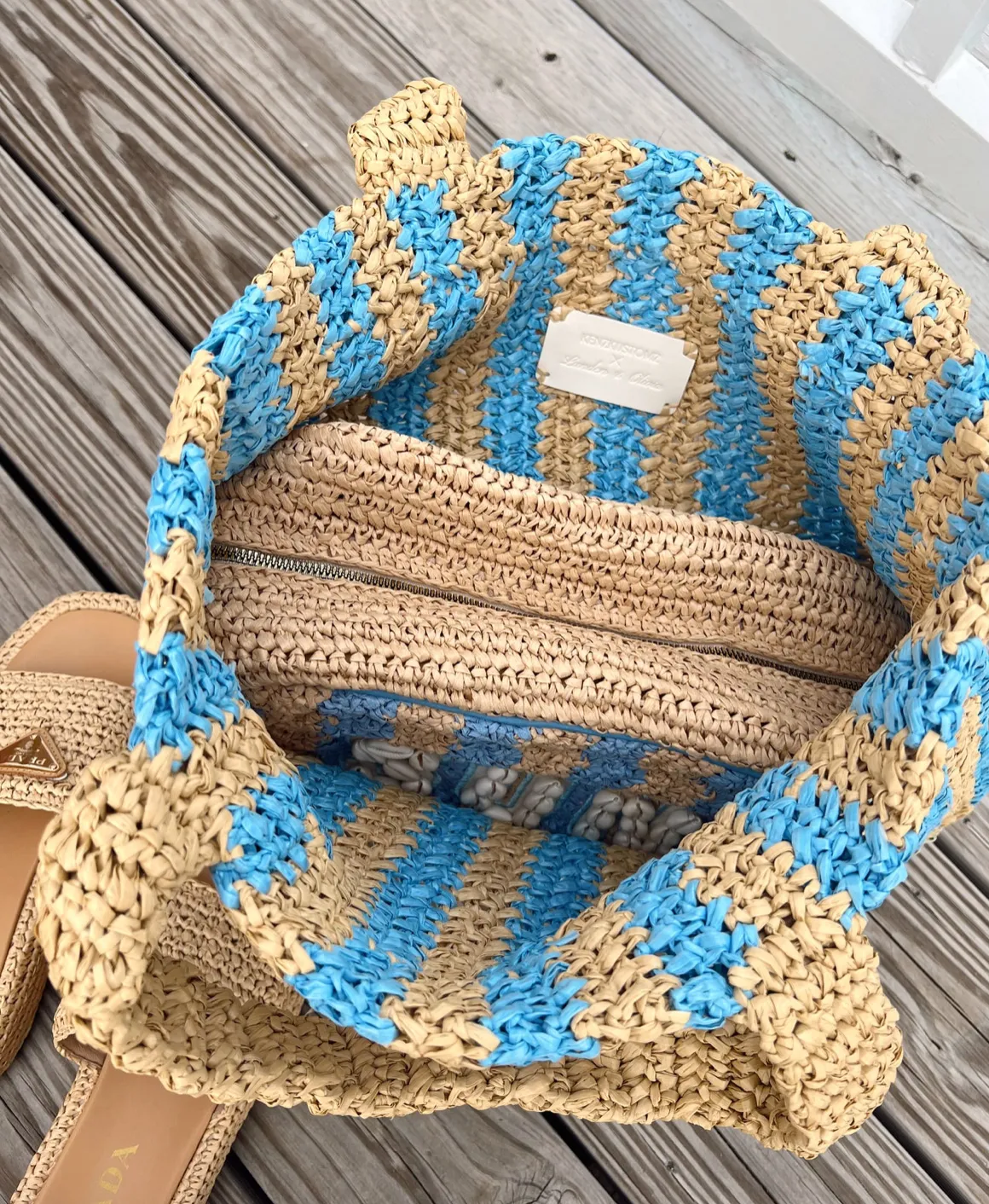 Striped Tote Bag