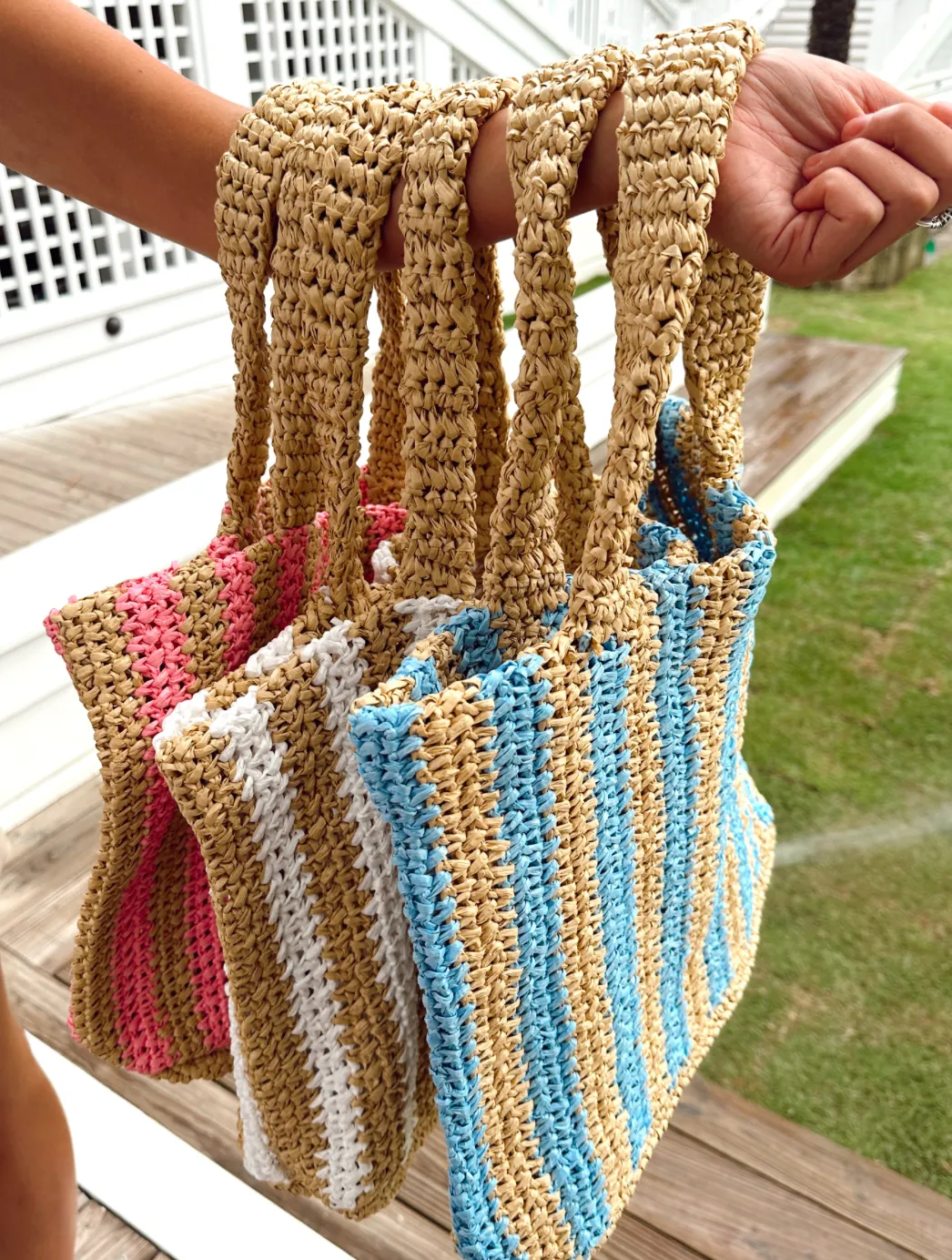 Striped Tote Bag
