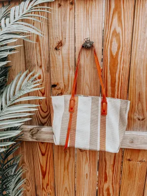 Striped Tote Bag