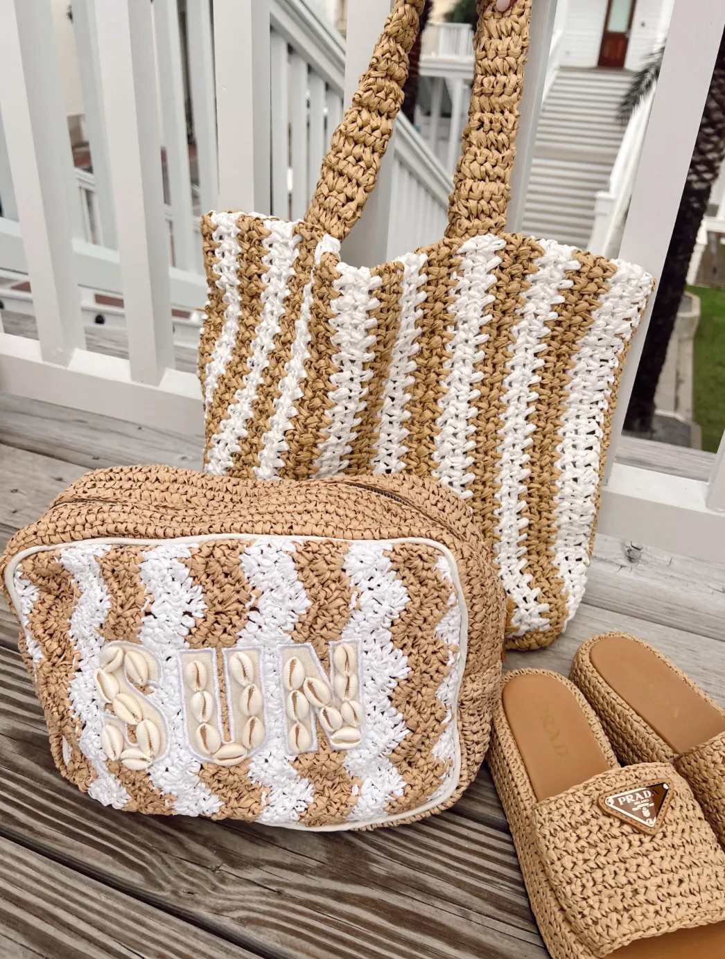 Striped Tote Bag