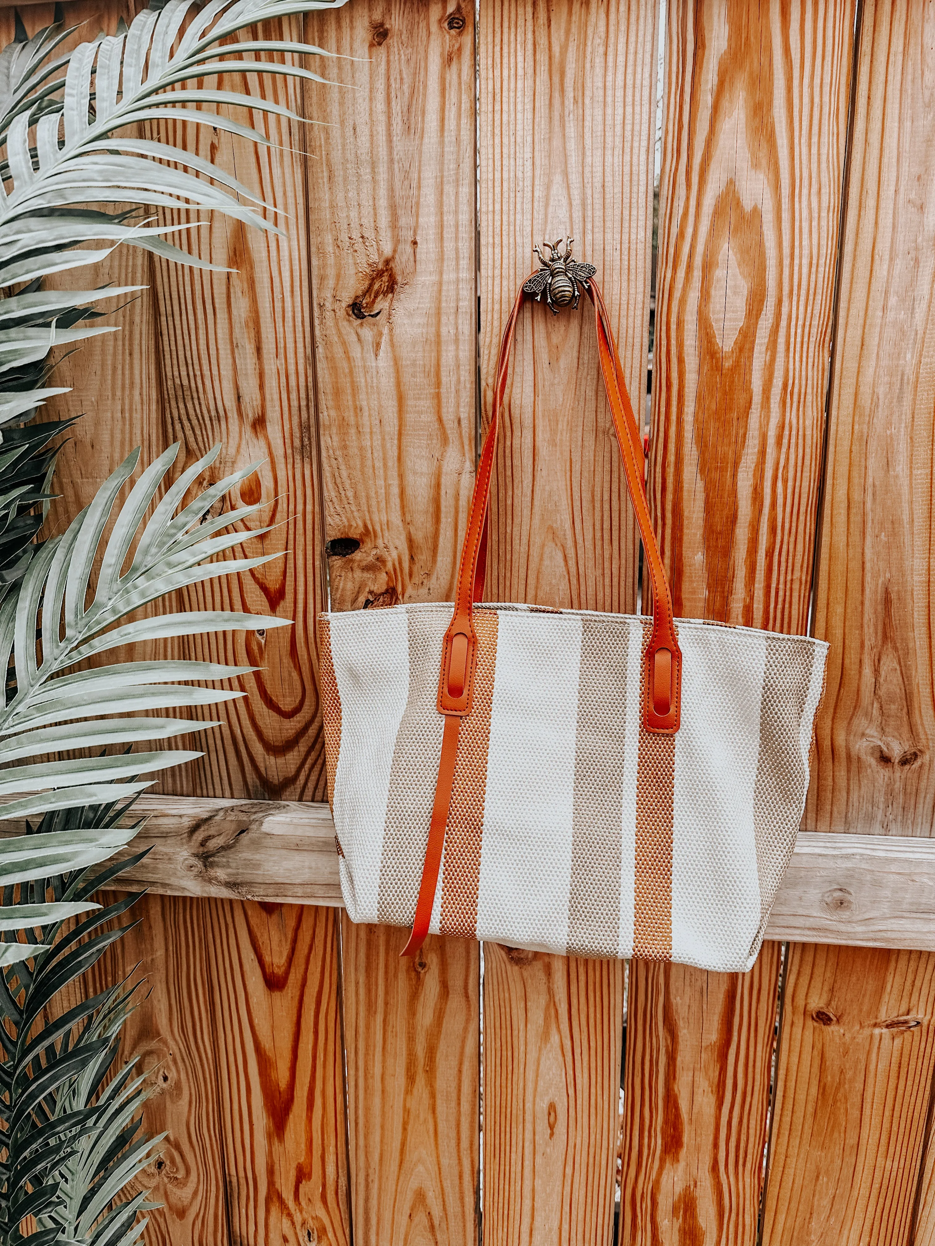 Striped Tote Bag