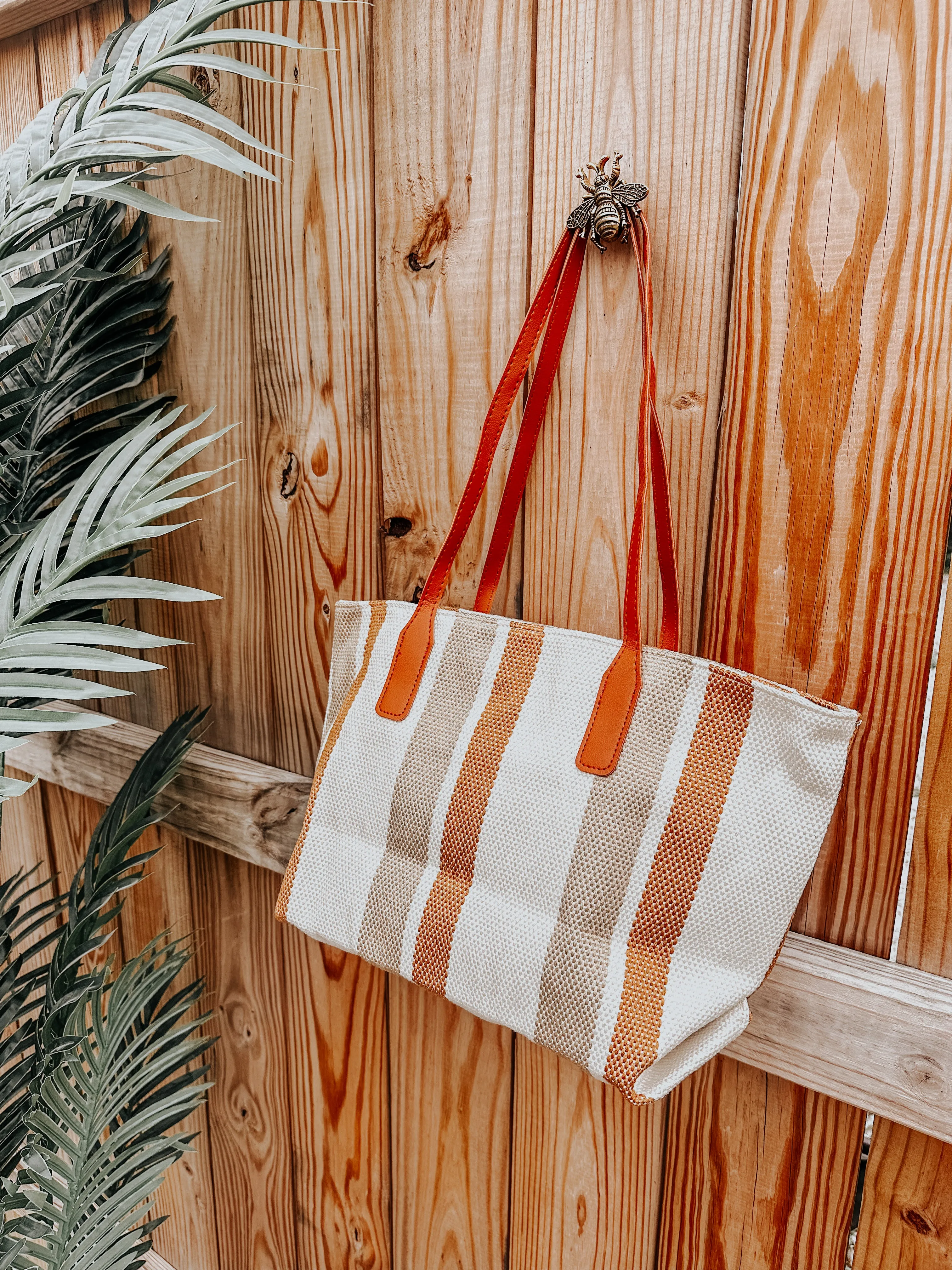 Striped Tote Bag