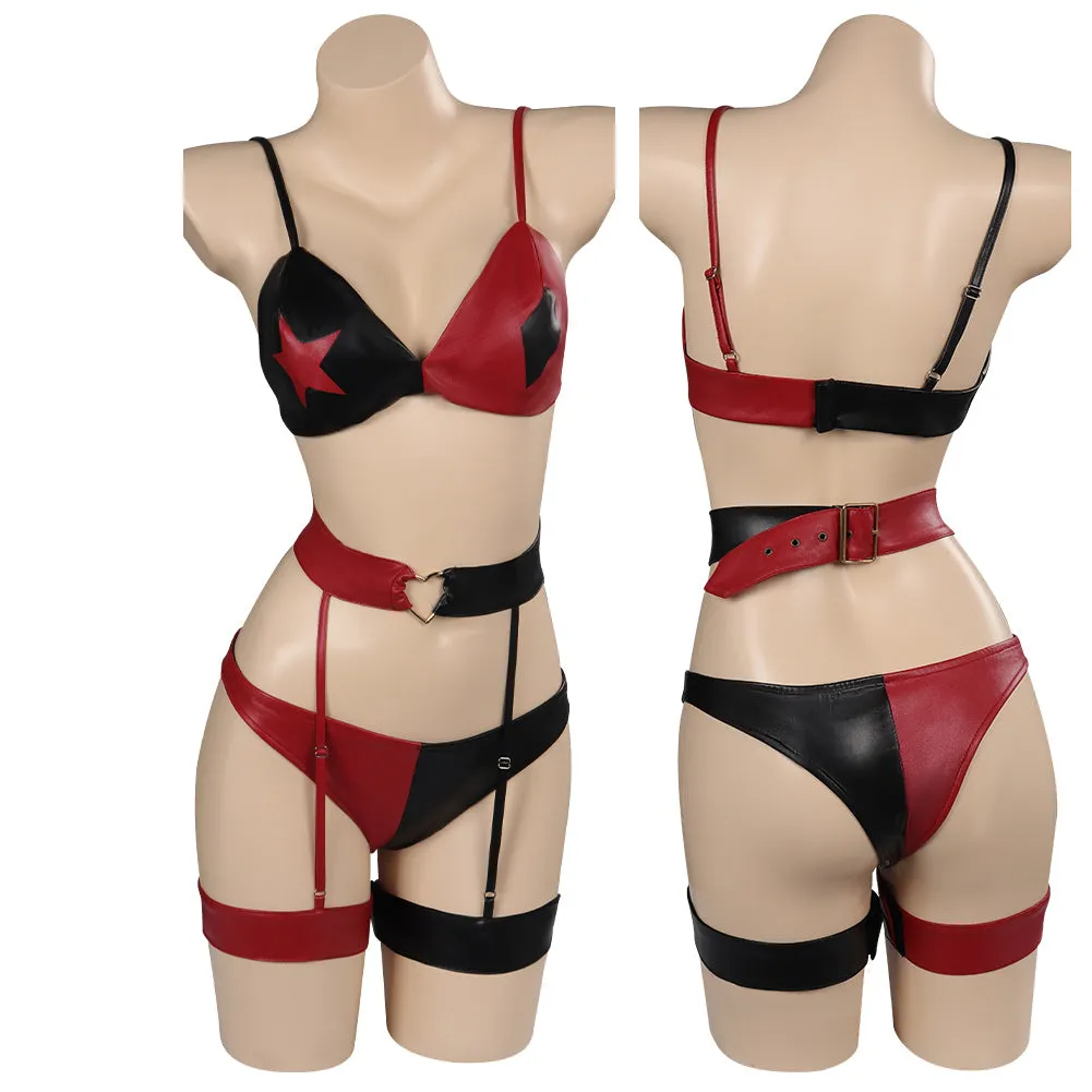 Suicide Squad Harley Quinn  Cosplay Costume Outfits Halloween Carnival Party Disguise Suit