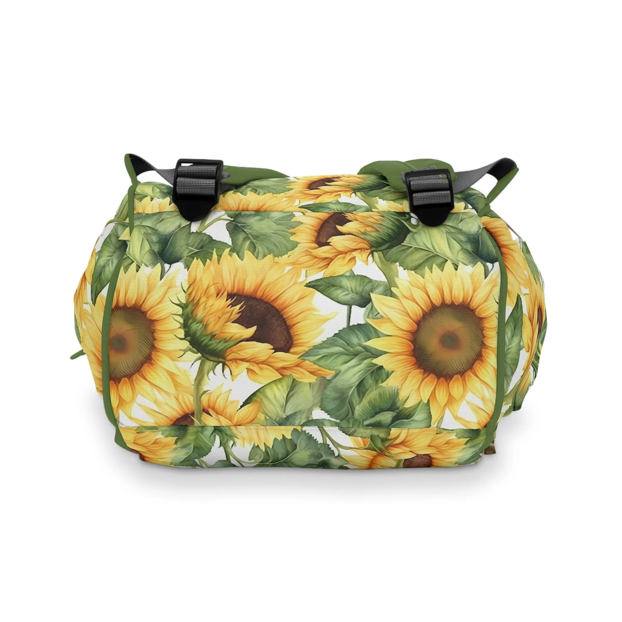 Sunflower Diaper Backpack - Bright & Multifunctional Baby Bag with Sunflower Design, Perfect for Nature-Loving Parents