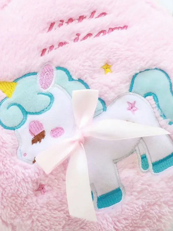 Sweet Lolita Bag Light Sky Blue Long Plush Animal Print Cross Body Bag Lolita Accessories