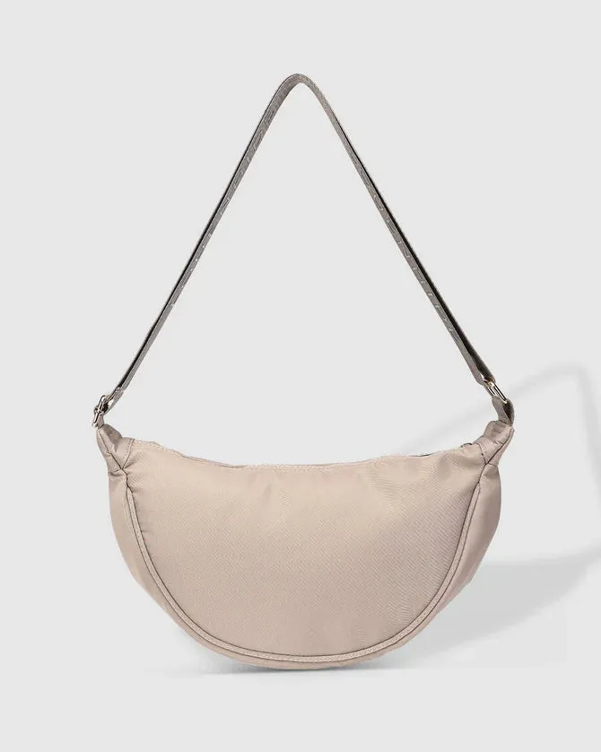 Sylvia Nylon Crossbody Bag - Beige