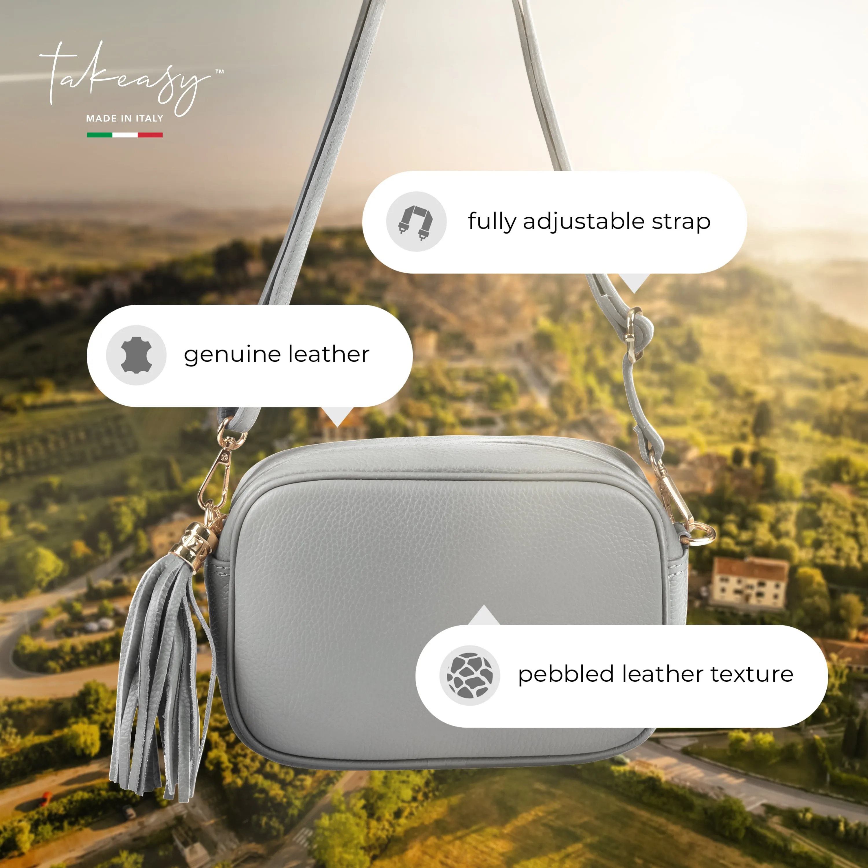 TAKEASY Calf Leather Crossbody Bag 231302