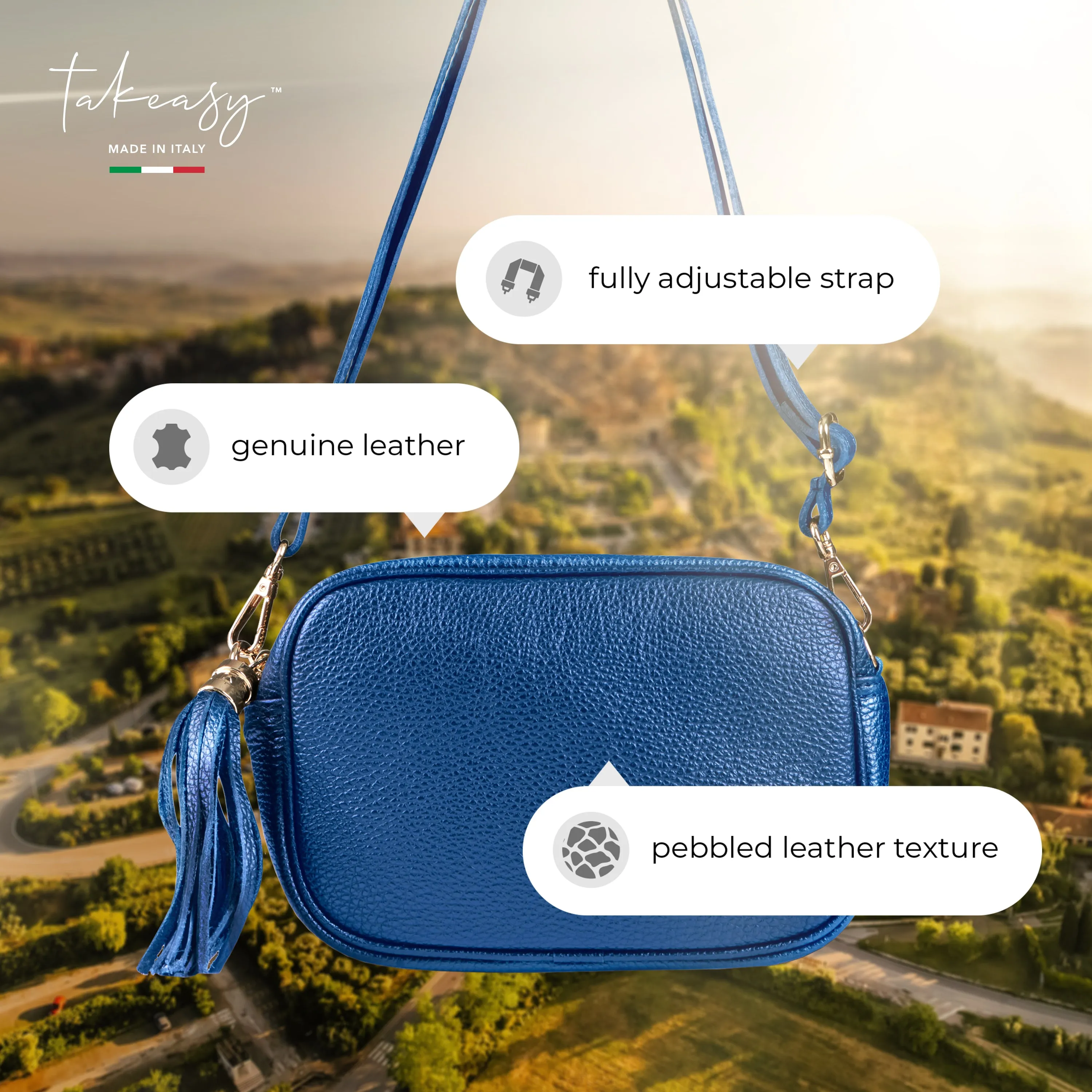 TAKEASY Calf Leather Crossbody Bag 231302