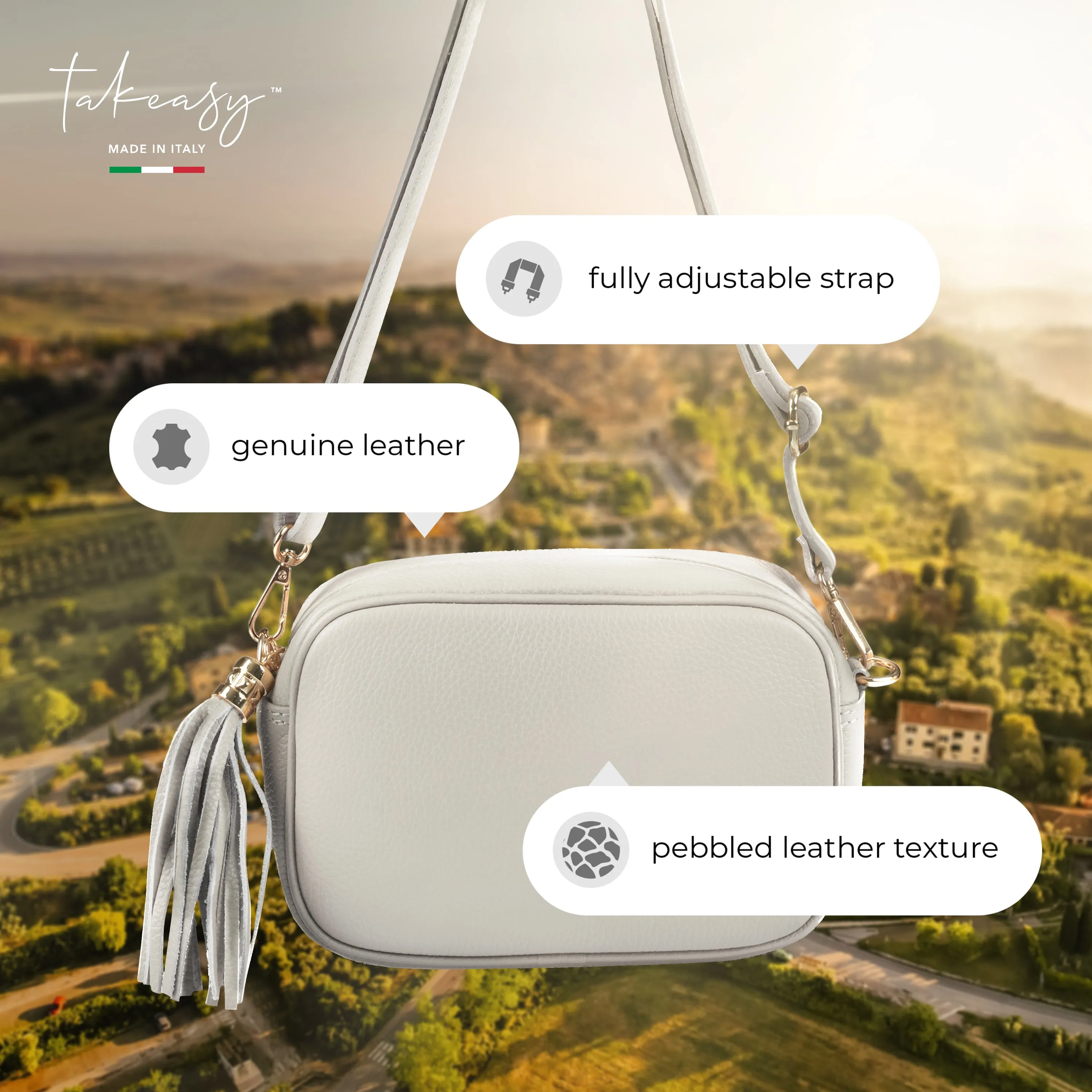 TAKEASY Calf Leather Crossbody Bag 231302