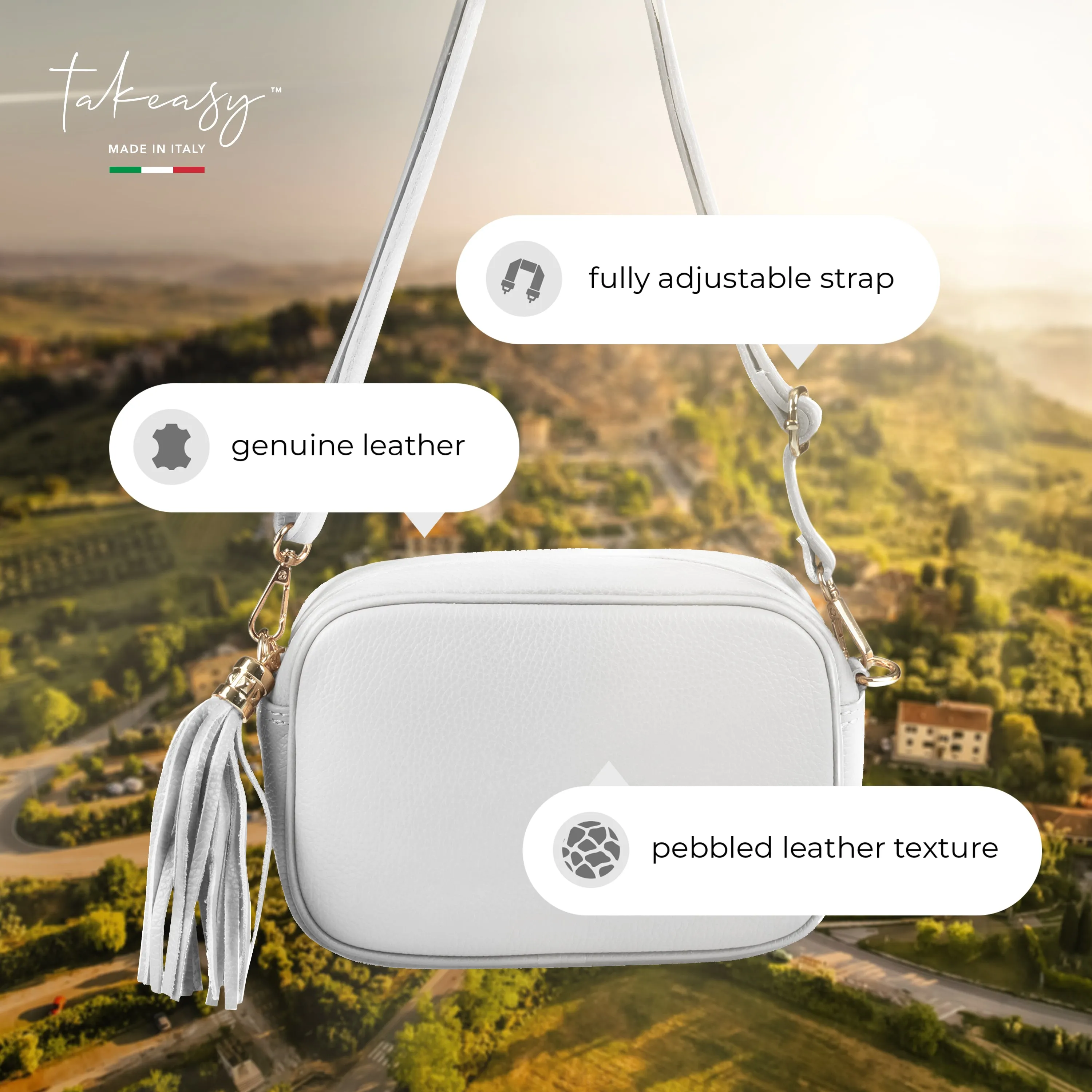 TAKEASY Calf Leather Crossbody Bag 231302