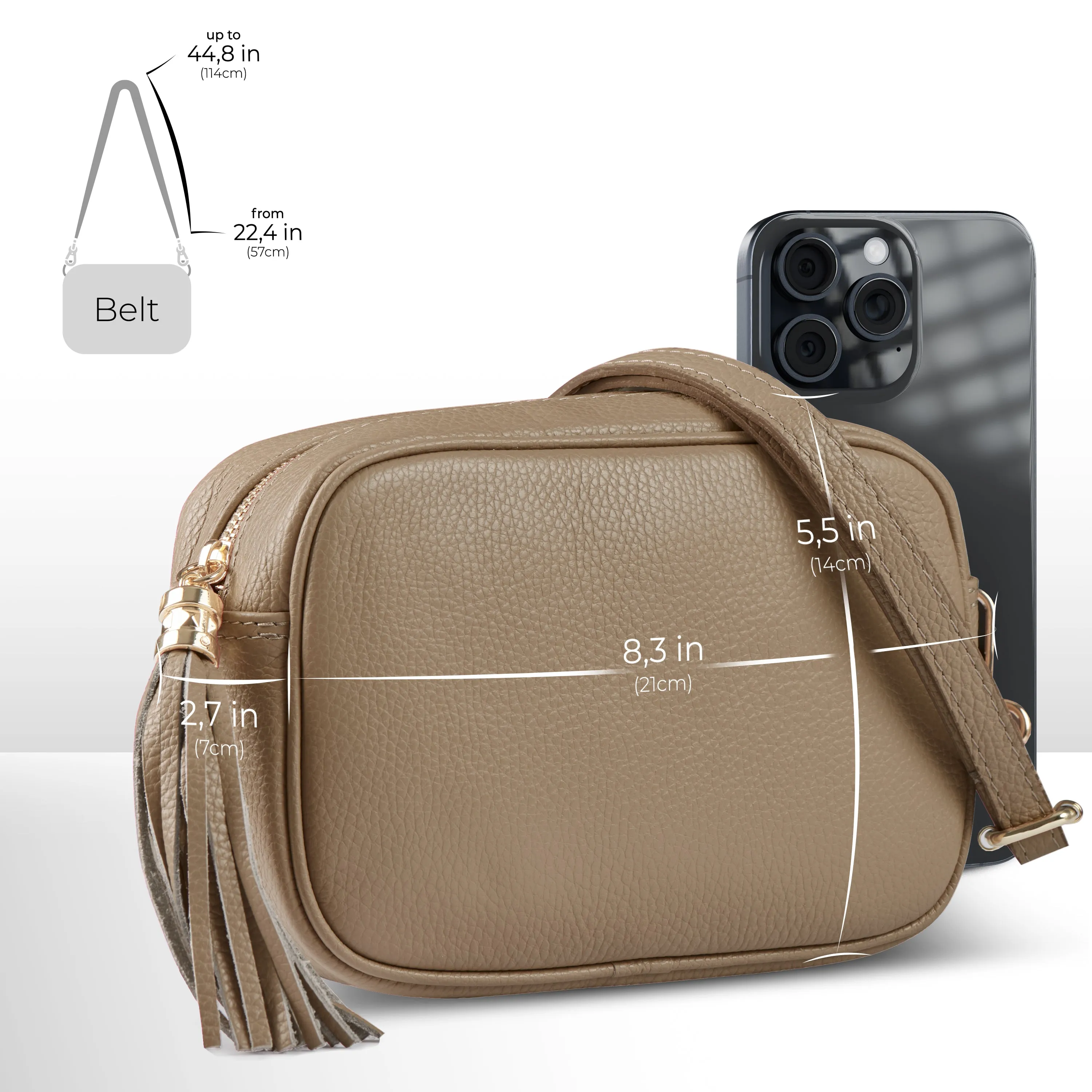 TAKEASY Calf Leather Crossbody Bag 231302