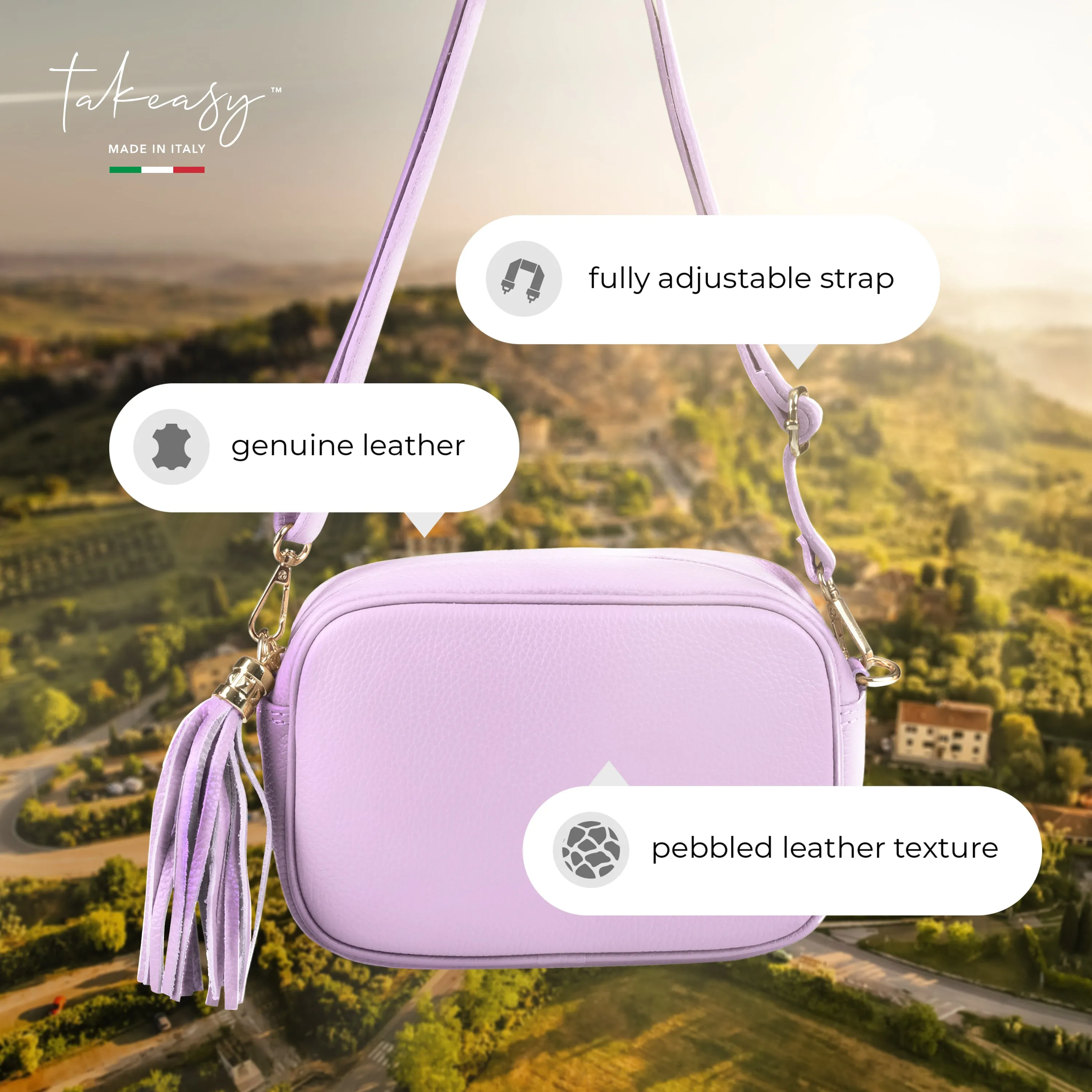 TAKEASY Calf Leather Crossbody Bag 231302