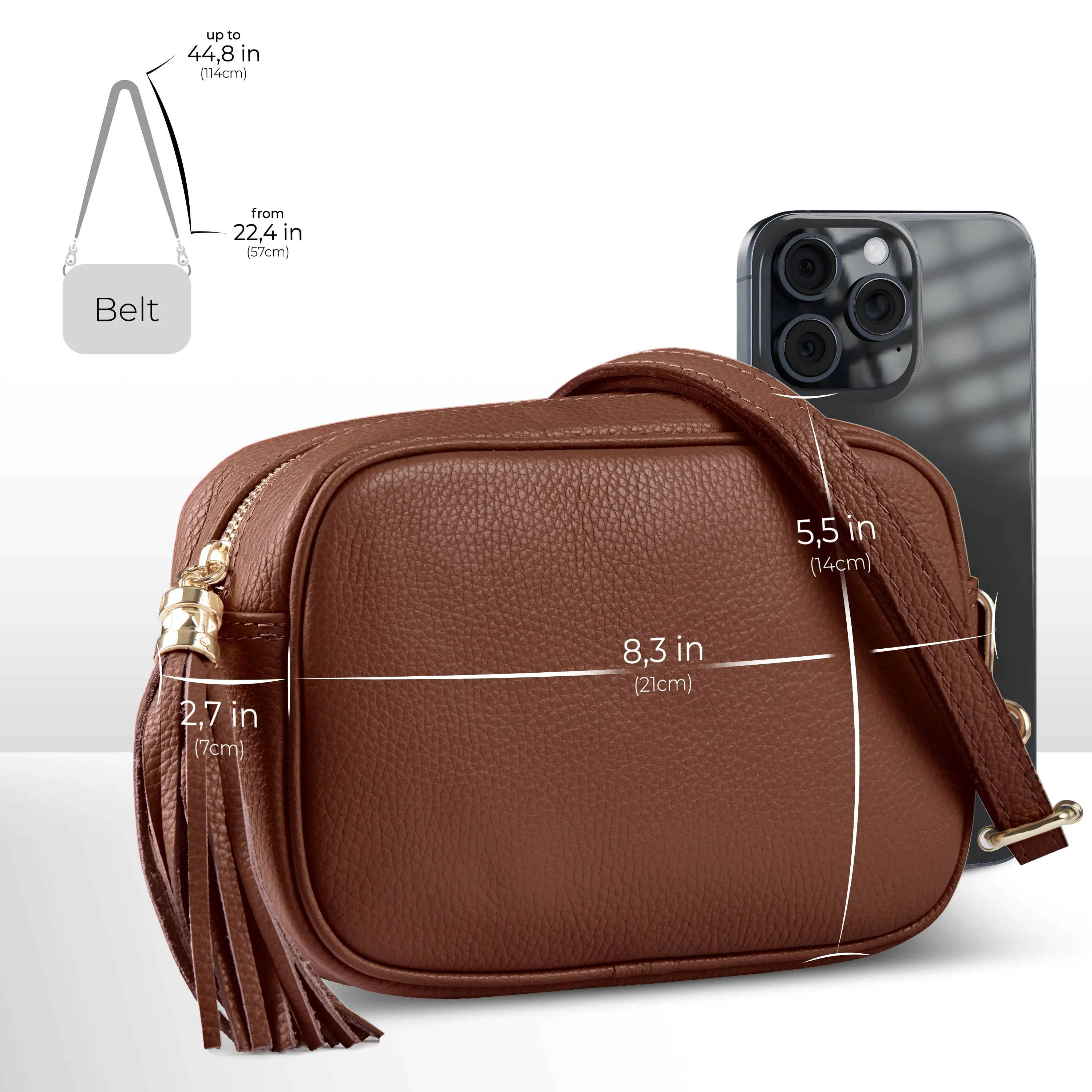 TAKEASY Calf Leather Crossbody Bag 231302