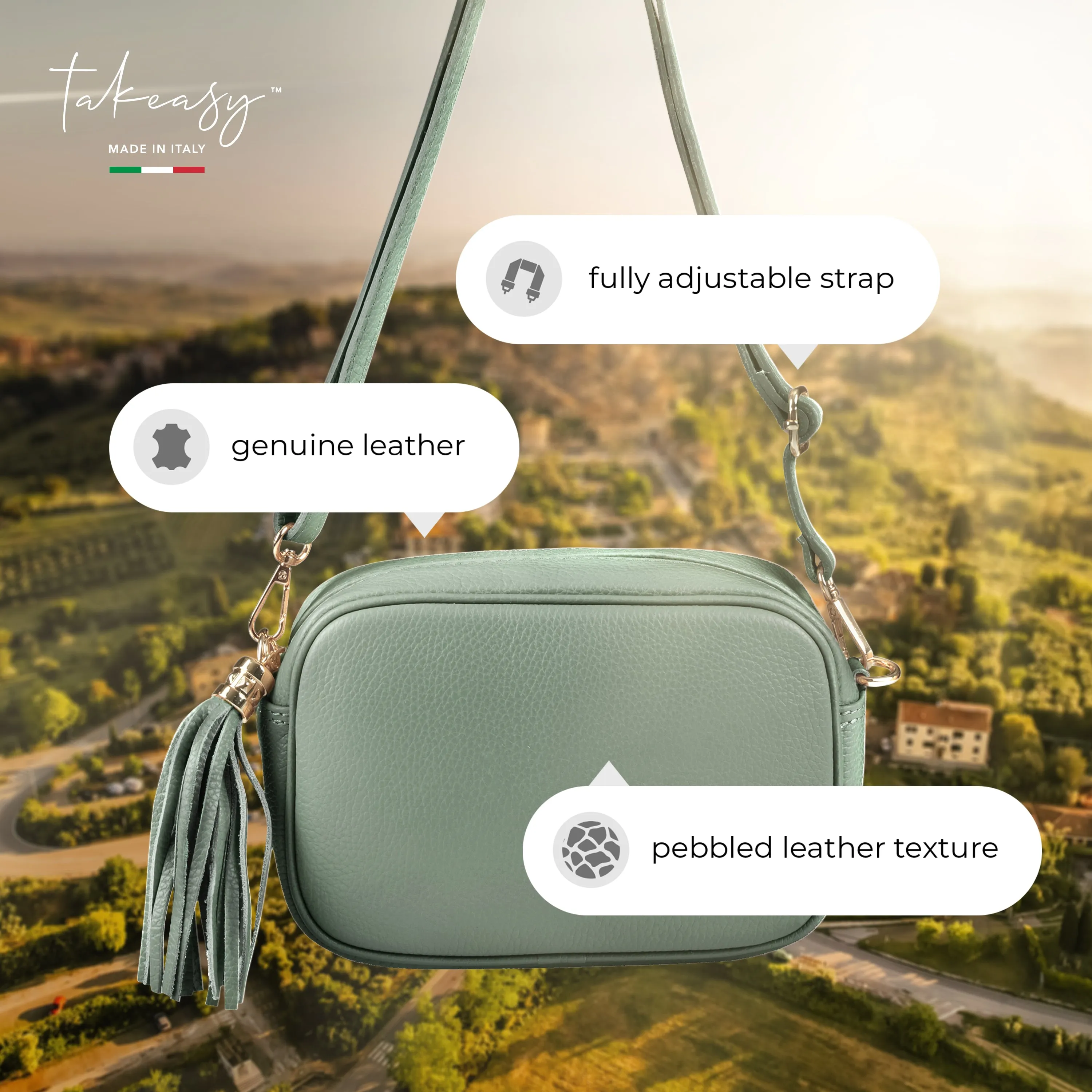 TAKEASY Calf Leather Crossbody Bag 231302