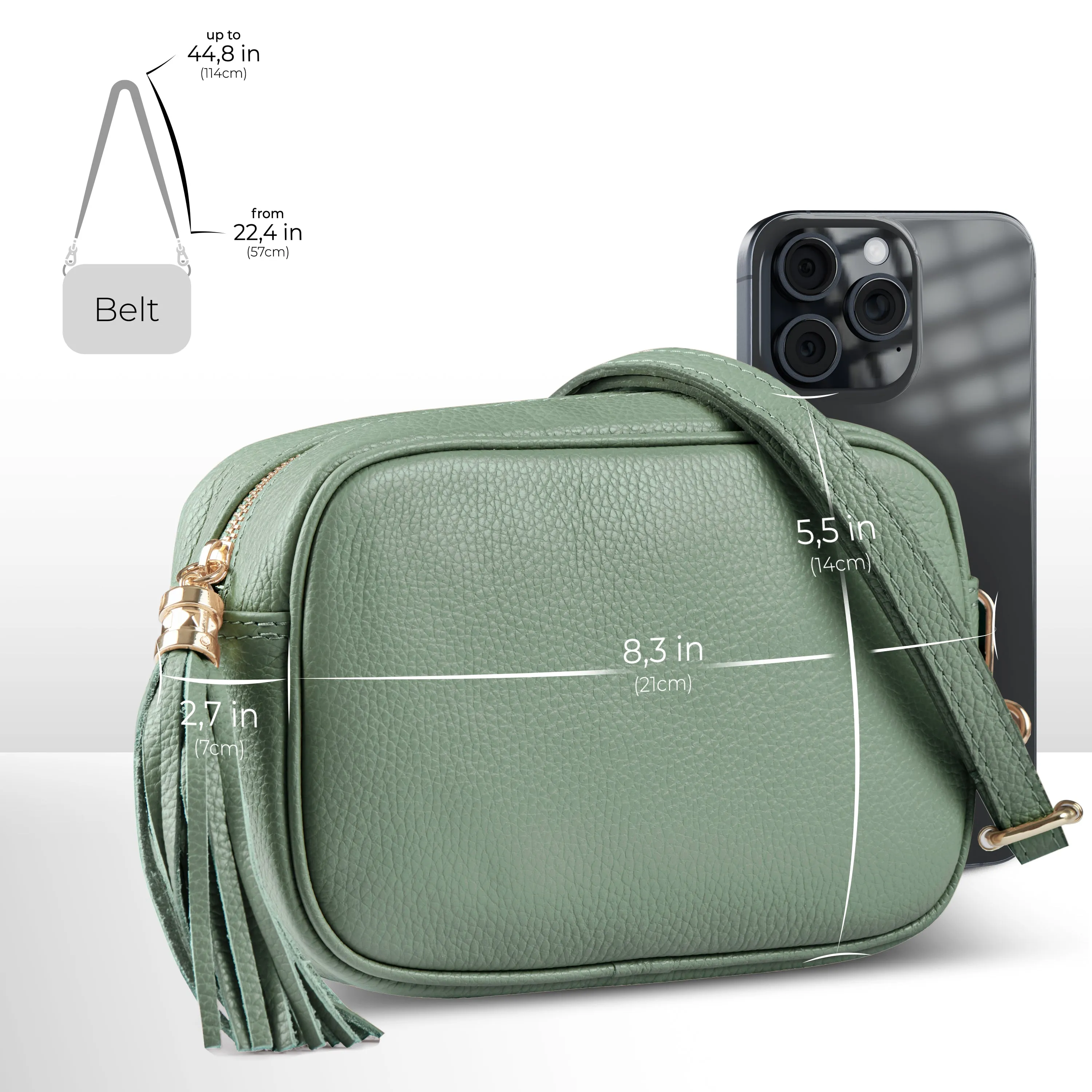 TAKEASY Calf Leather Crossbody Bag 231302