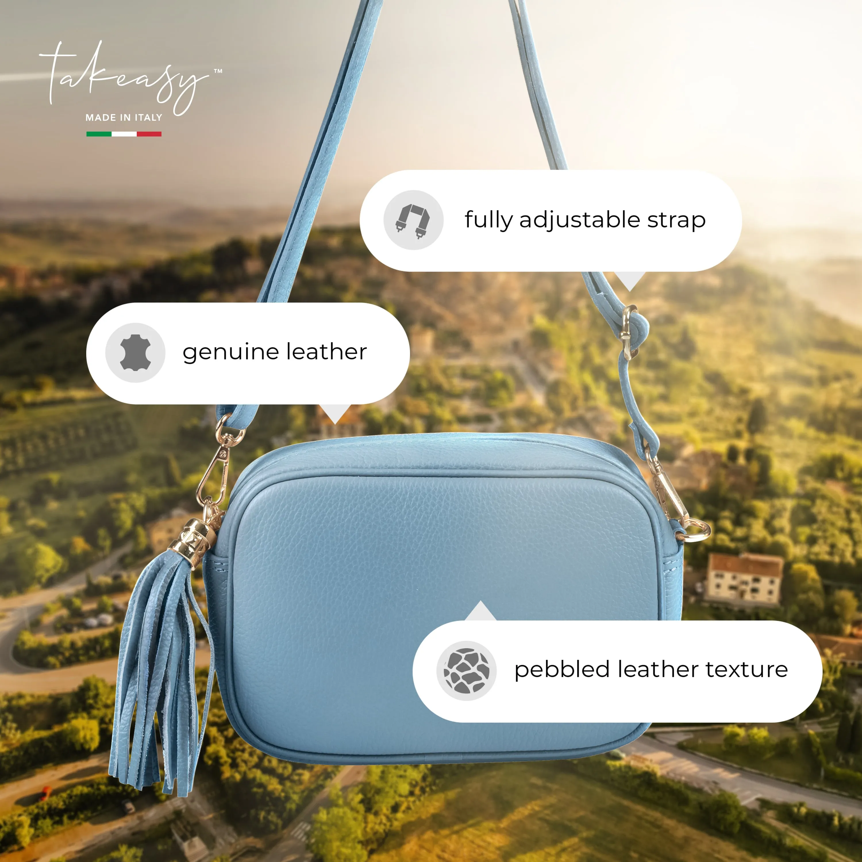 TAKEASY Calf Leather Crossbody Bag 231302