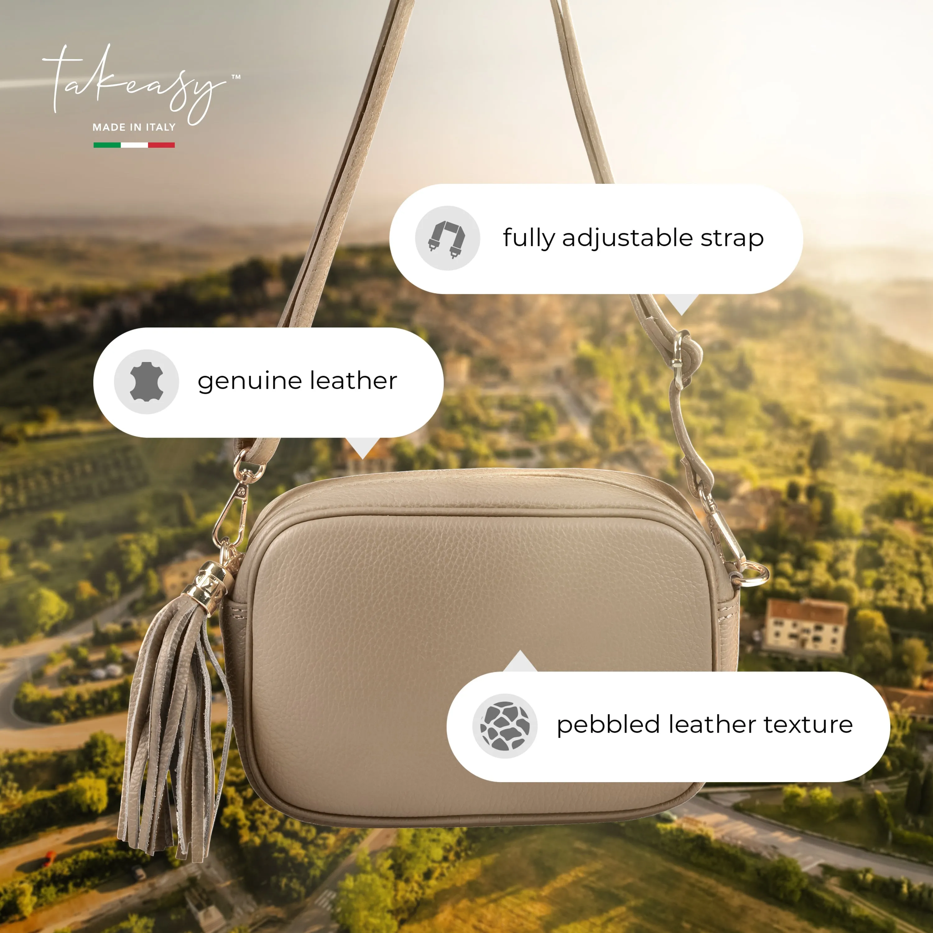 TAKEASY Calf Leather Crossbody Bag 231302