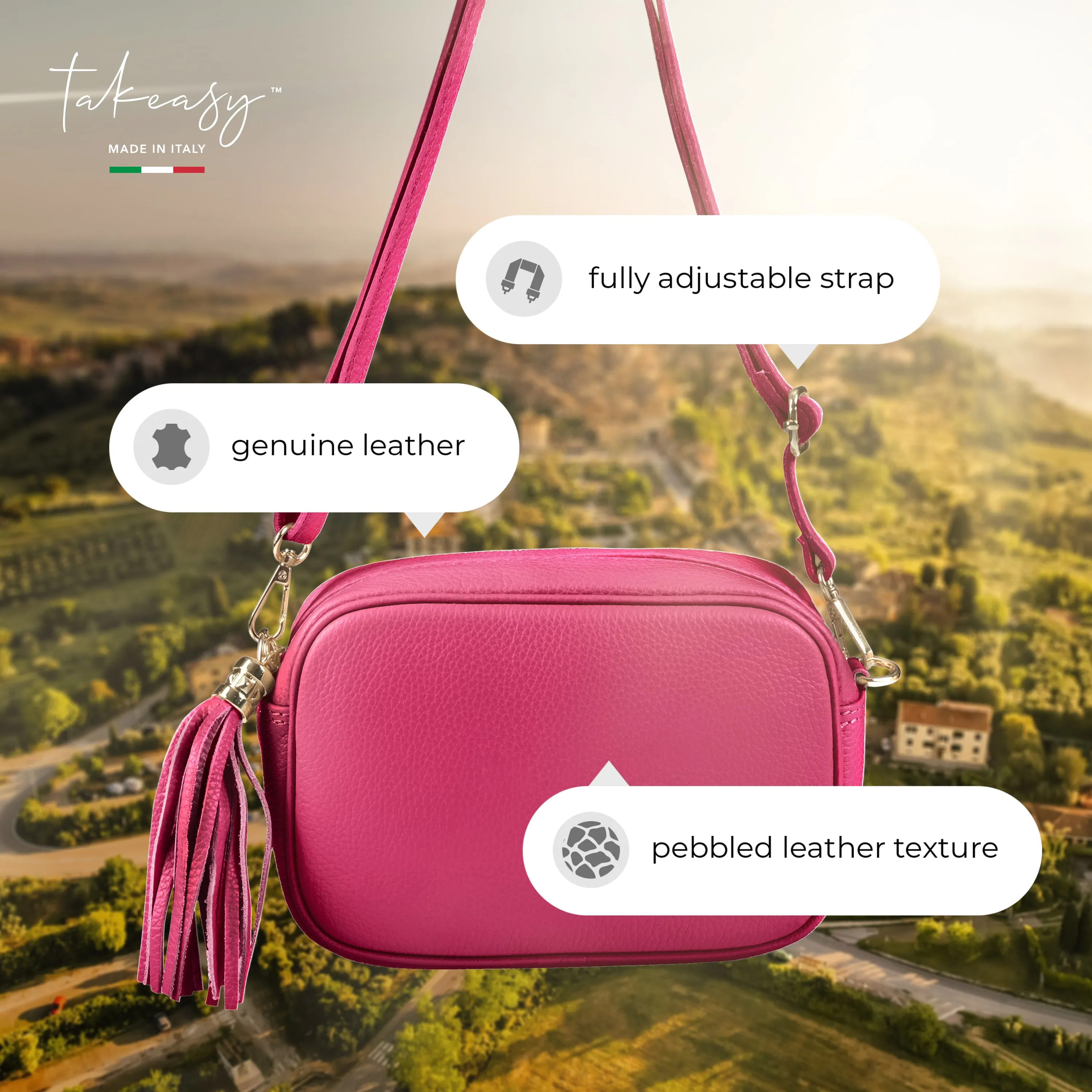 TAKEASY Calf Leather Crossbody Bag 231302