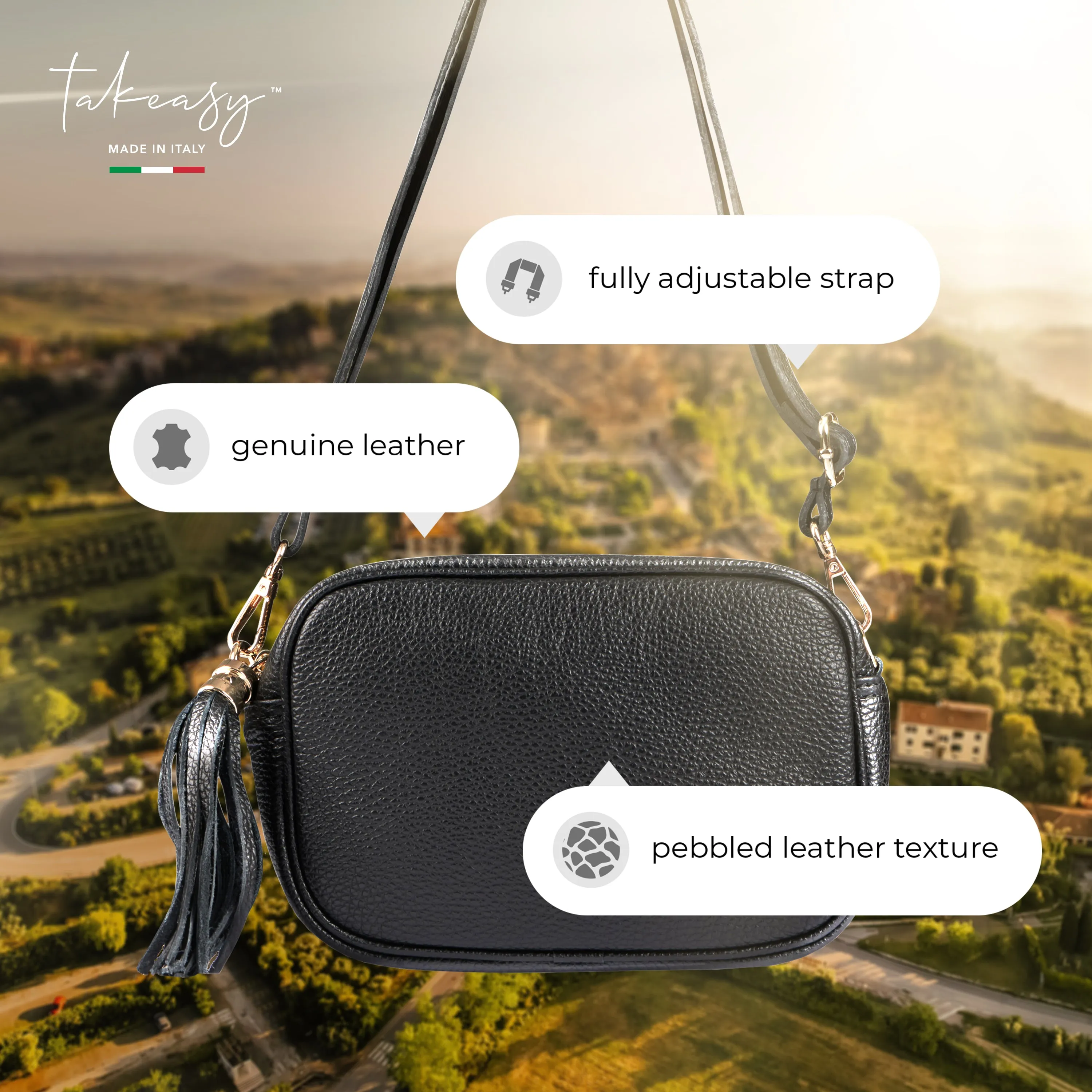 TAKEASY Calf Leather Crossbody Bag 231302