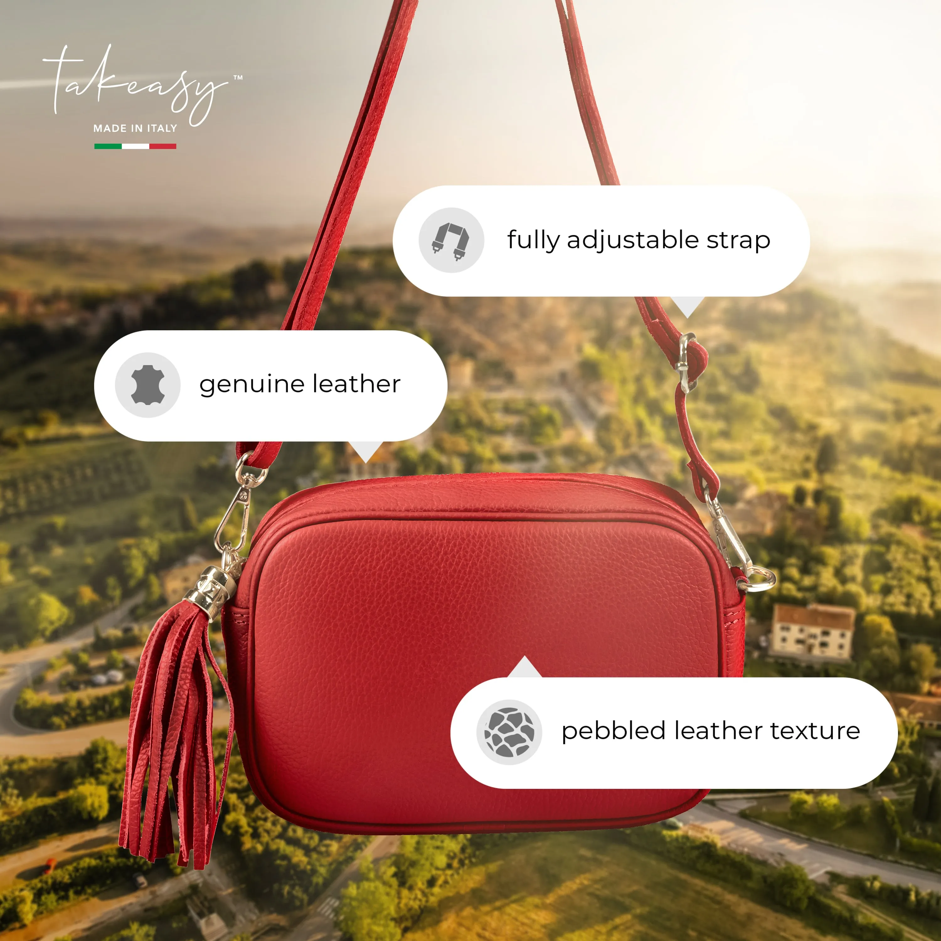 TAKEASY Calf Leather Crossbody Bag 231302