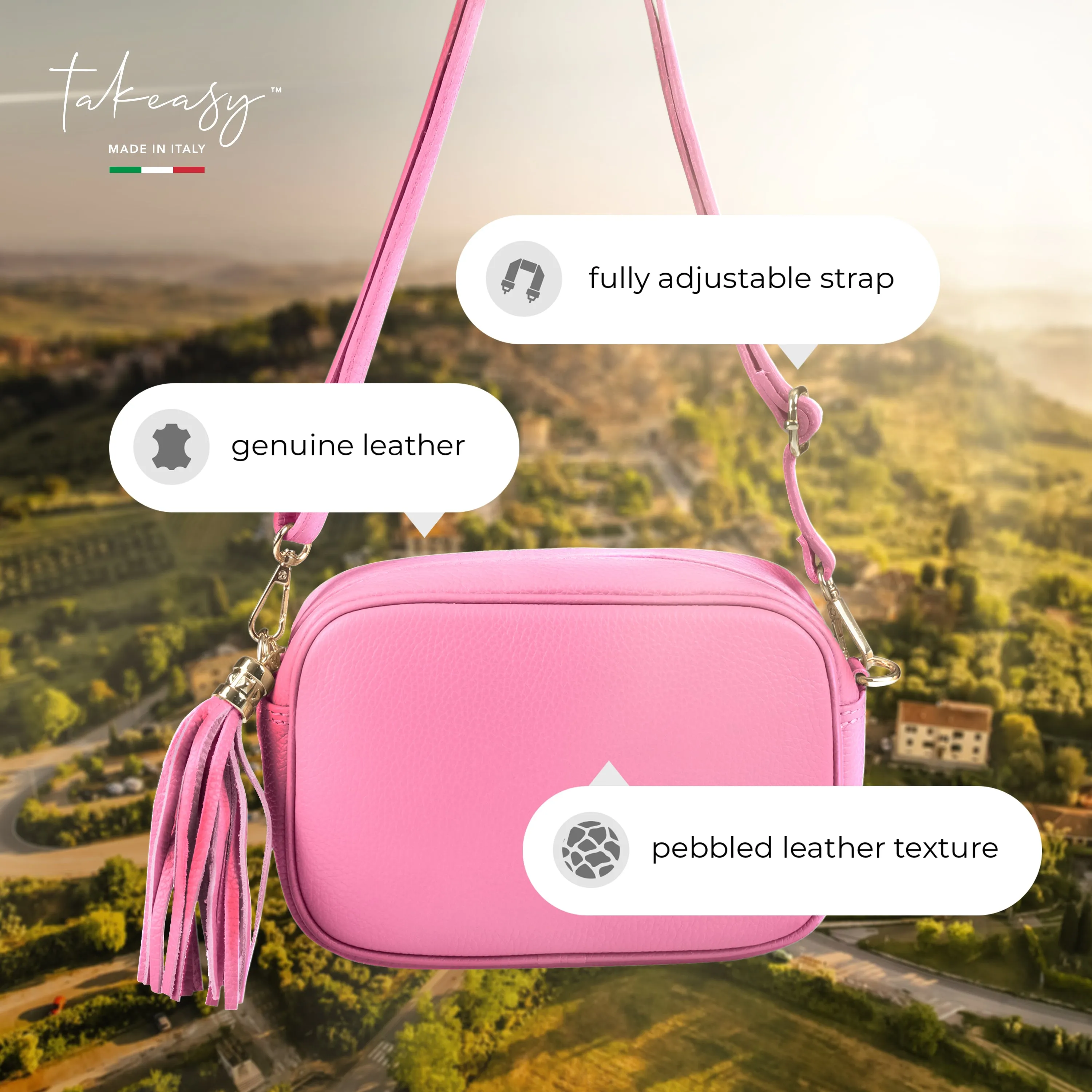 TAKEASY Calf Leather Crossbody Bag 231302