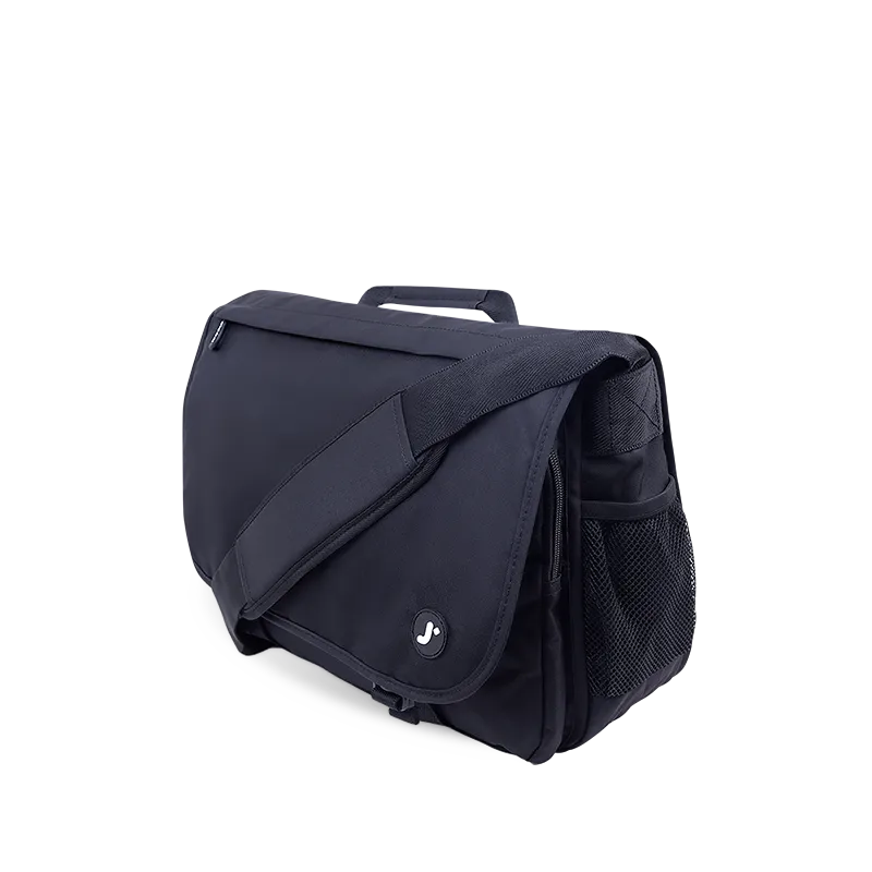 Thomas Laptop Messenger Bag in Black