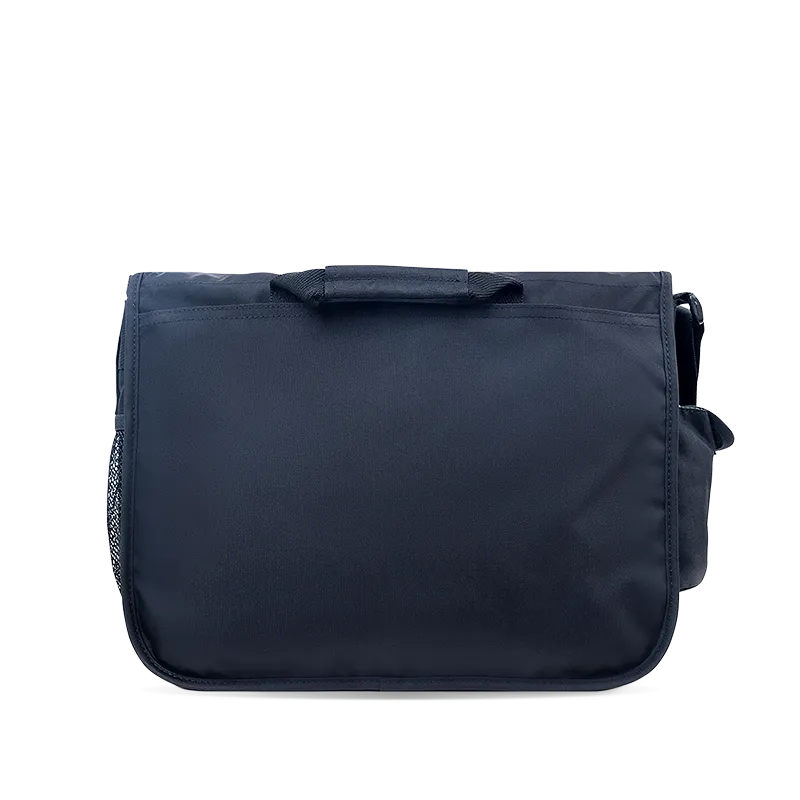 Thomas Laptop Messenger Bag in Black