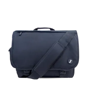Thomas Laptop Messenger Bag in Black