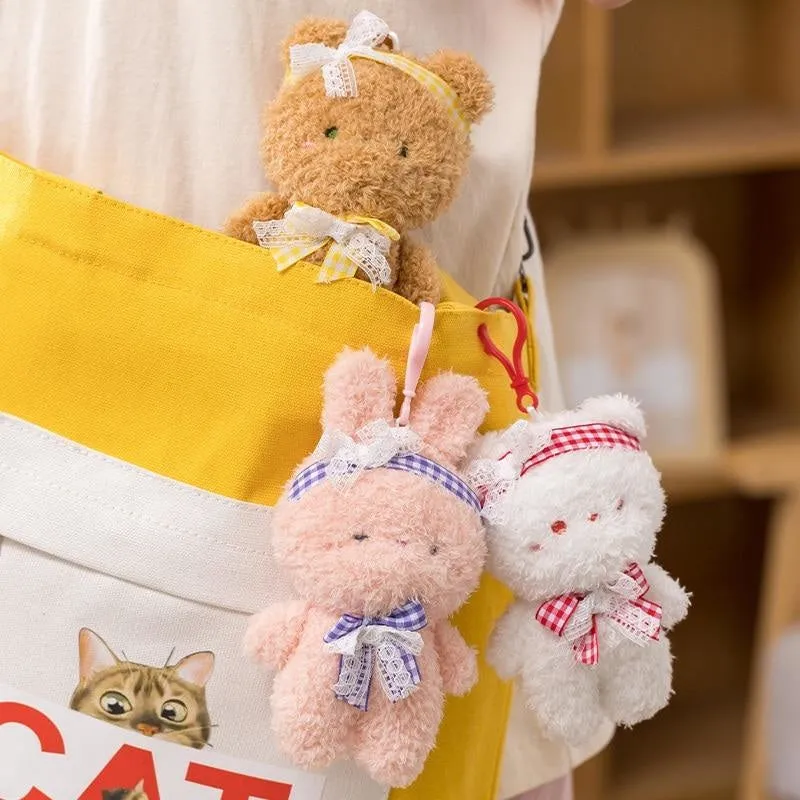 Tiny Baby Bear & Bun Keychains