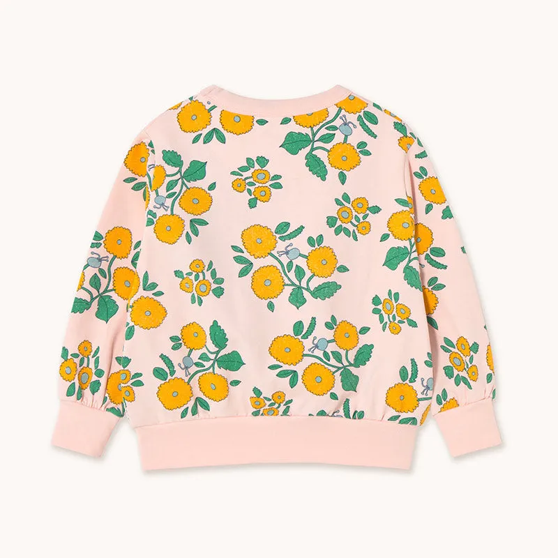 Tiny Cottons - Flowers sweatshirt - pastel pink