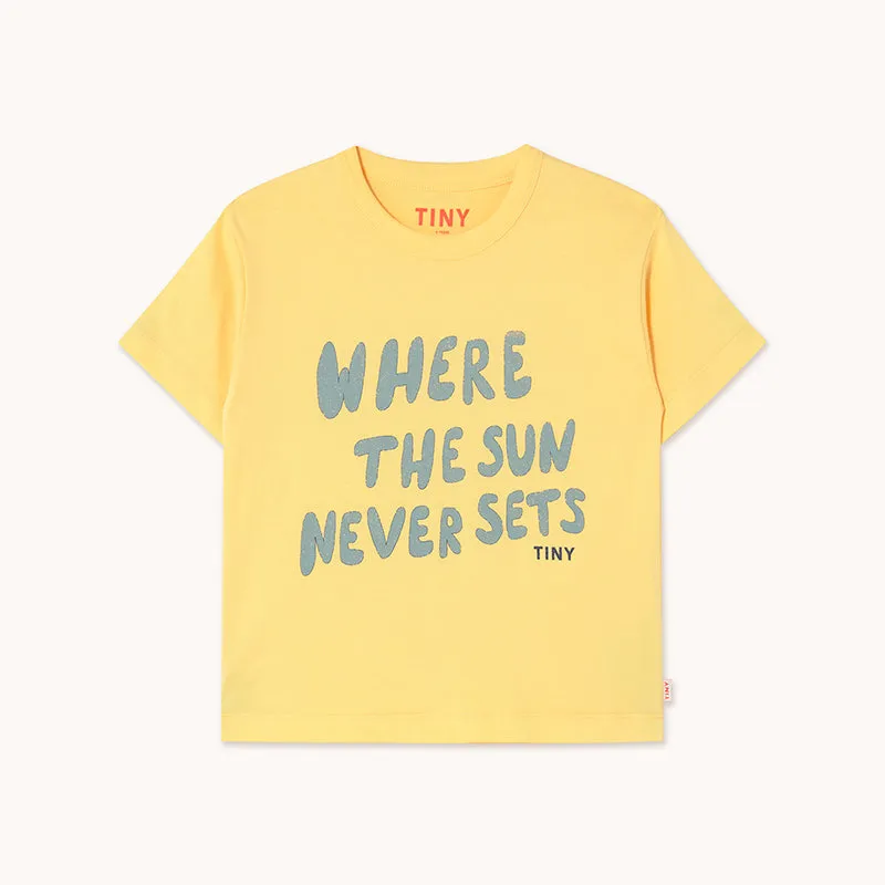 Tiny Cottons - The Sun graphic T-shirt - yellow