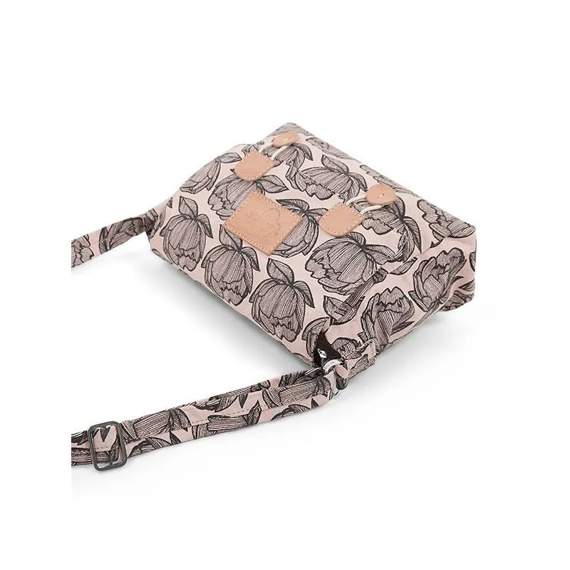 Toddler Messenger Bag, Peonies