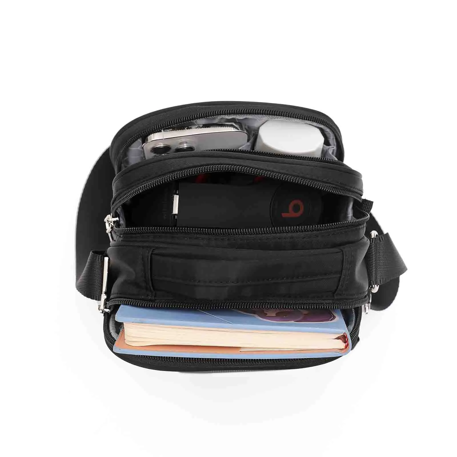 Tosca Anti-Theft Shoulder Bag Small Black