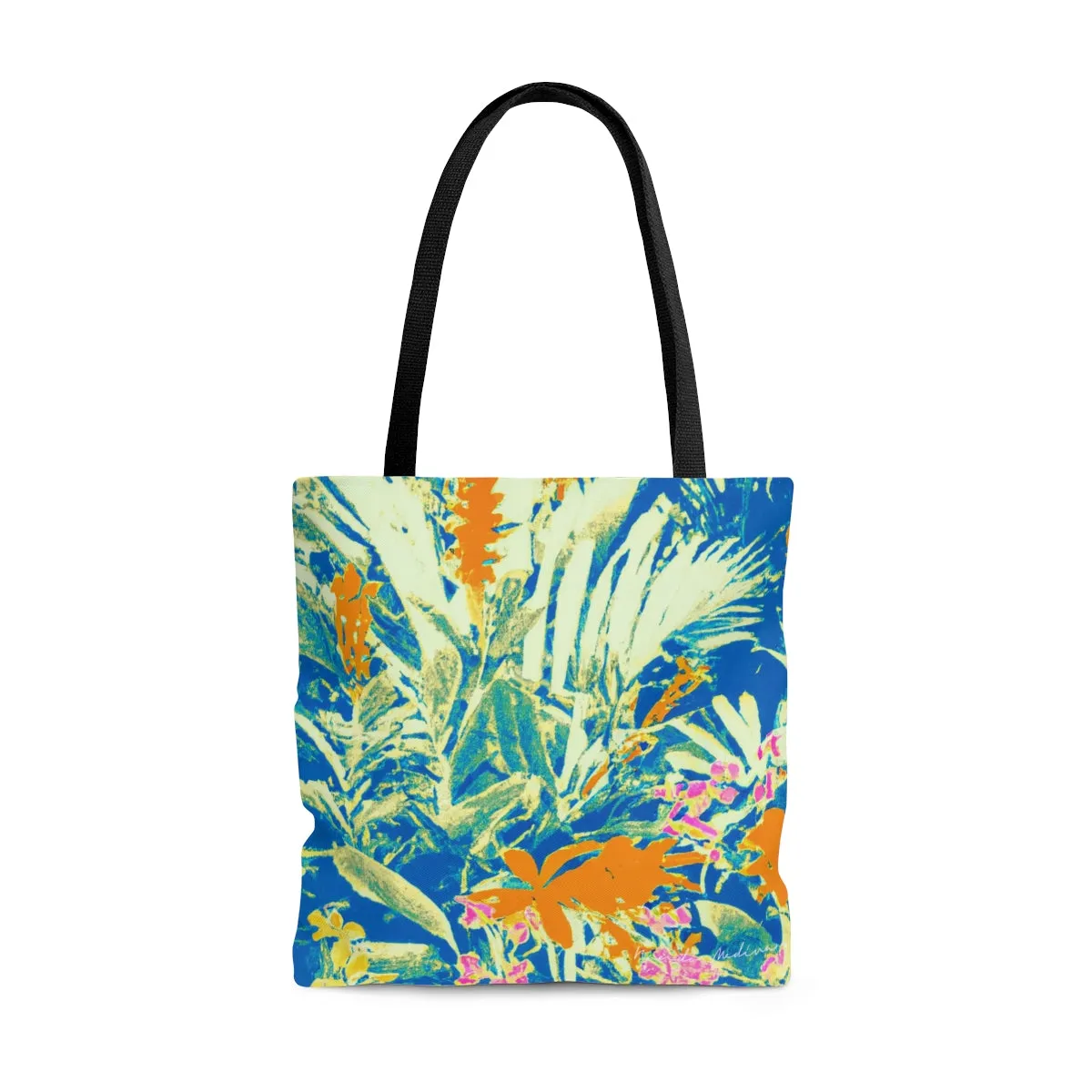 Tote Bag, Blue Warhol Garden
