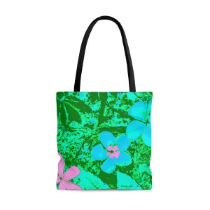 Tote Bag, Green Warhol Garden