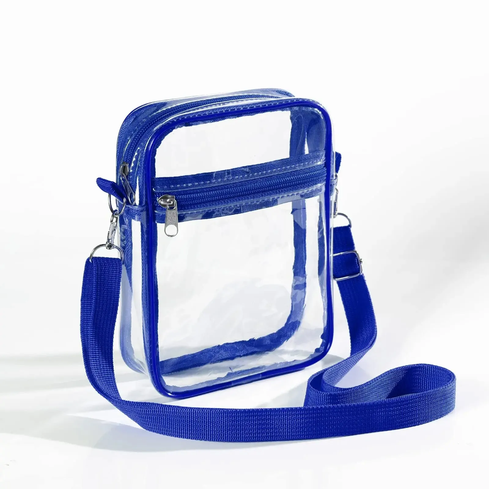 Transparent Crossbody Bags Women Summer All-Match Fashion Clear PVC Handbags Small Simple Zipper Shoulder Bag Purses Phone Bag