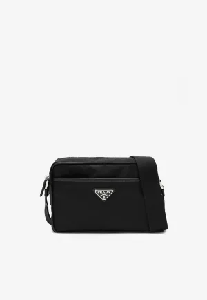 Triangle Logo Re-Nylon Messenger Bag