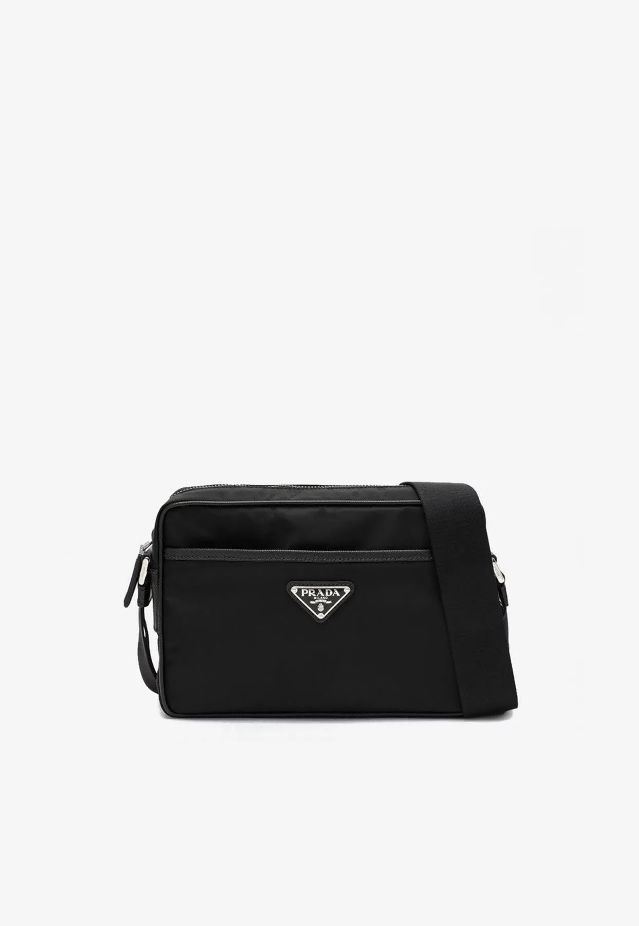 Triangle Logo Re-Nylon Messenger Bag