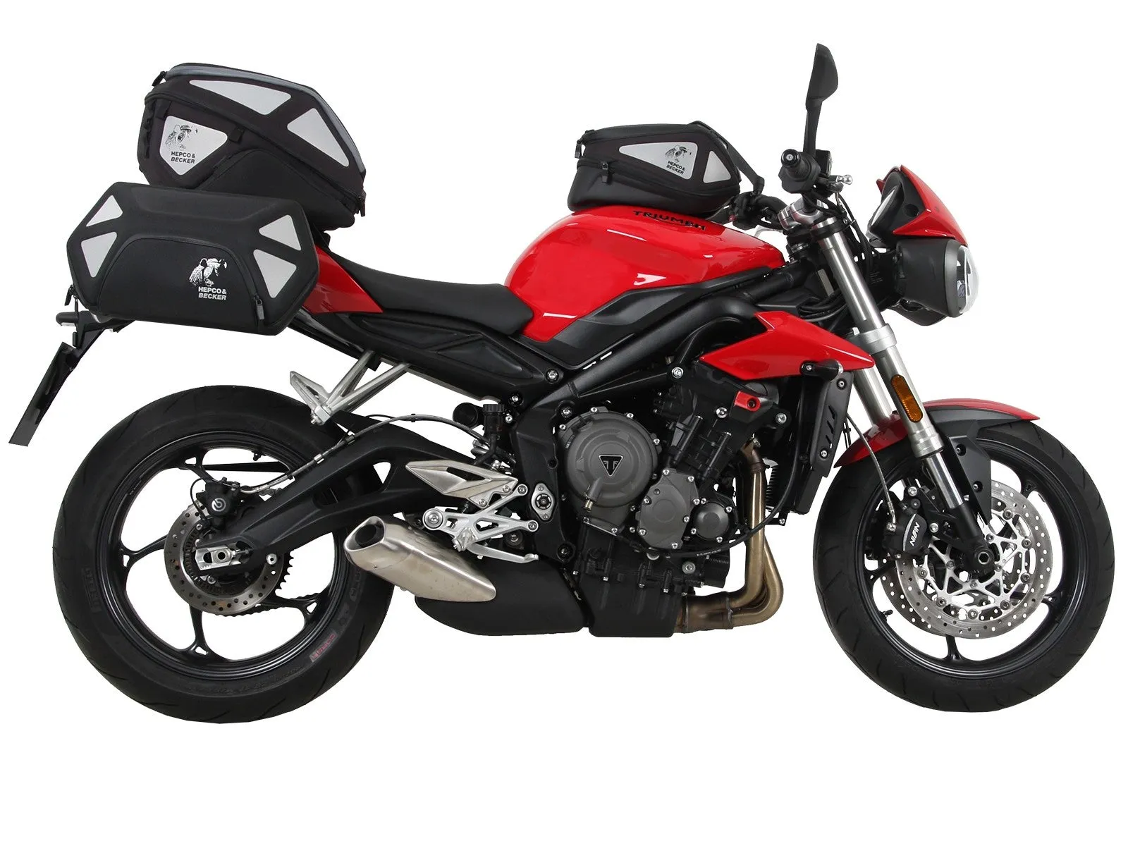 Triumph Street Scrambler Carrier - Sidecases 'C-Bow' (Left Side}