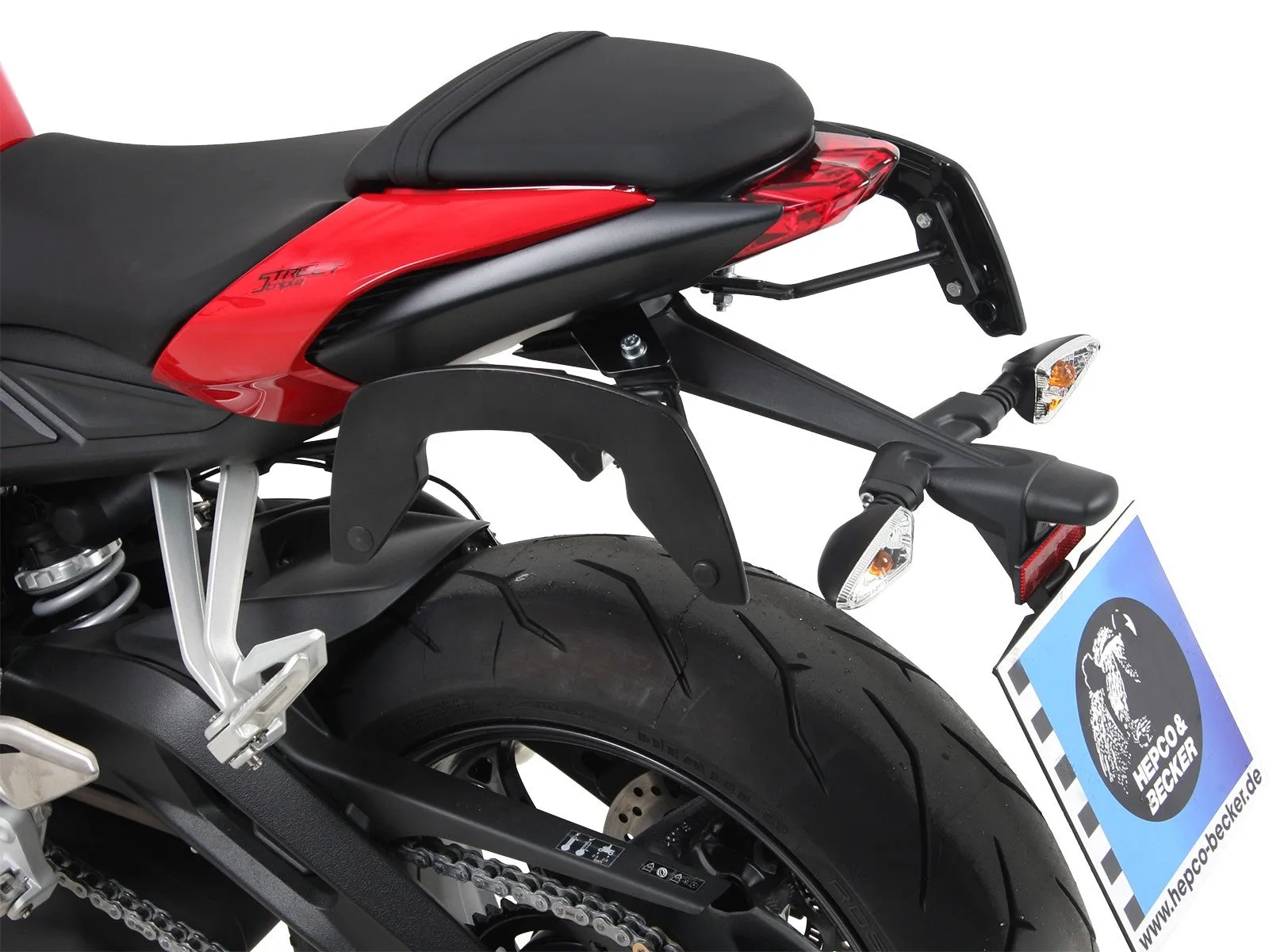Triumph Street Triple 765 S/R/RS Carrier - Side case Carrier 'C-Bow'