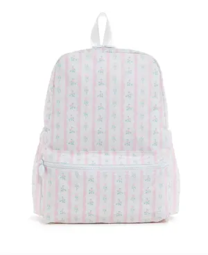 TRVL Backpack - Ribbon Floral Pink