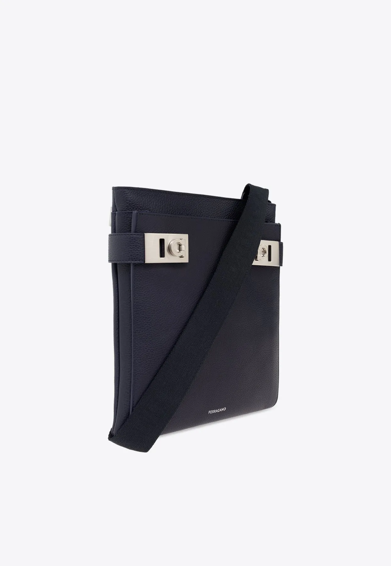 Twins Gancini Buckle Messenger Bag