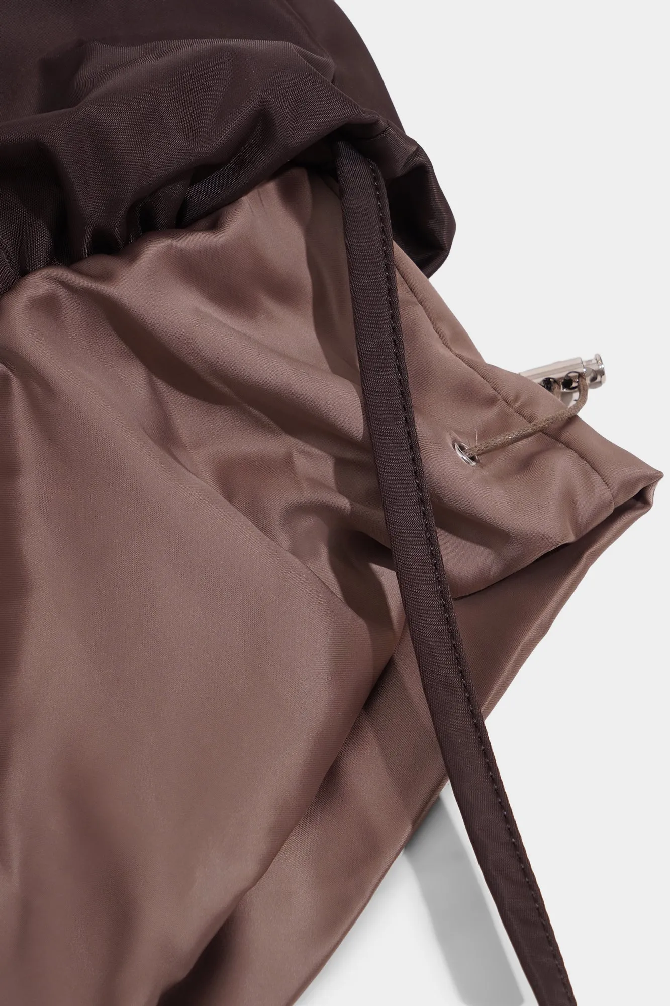 Two-Toned Nylon Shoulder Bag