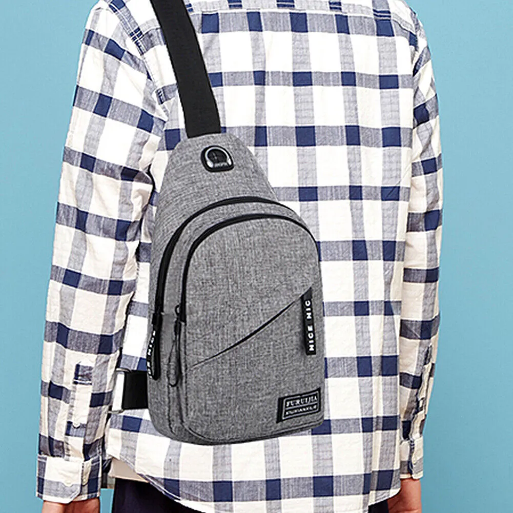 US Small Sling Bag Chest Shoulder Backpack Crossbody Bag Multifunctoinal Daypack