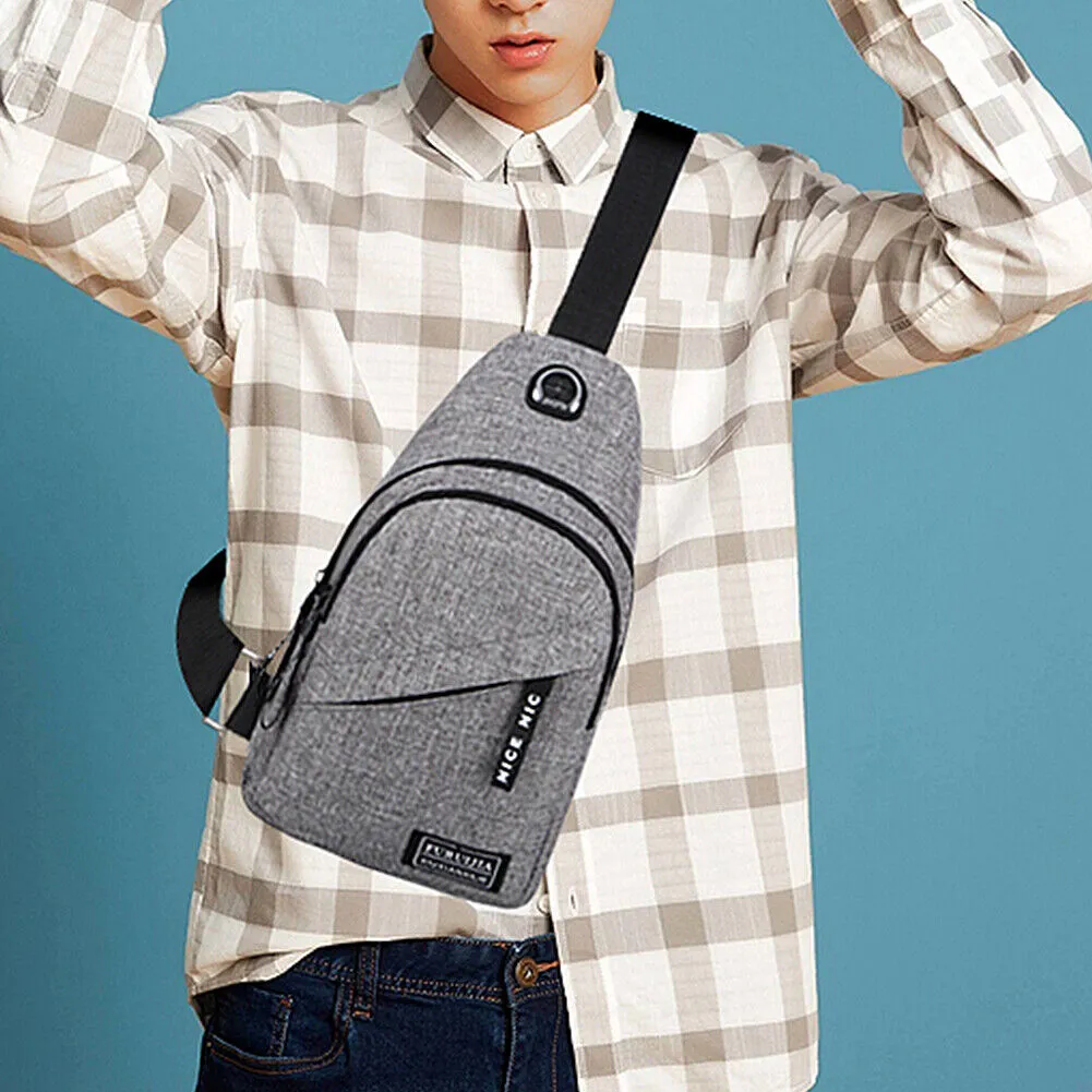 US Small Sling Bag Chest Shoulder Backpack Crossbody Bag Multifunctoinal Daypack