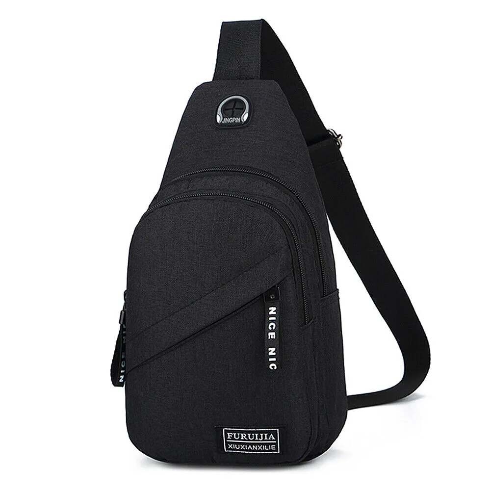 US Small Sling Bag Chest Shoulder Backpack Crossbody Bag Multifunctoinal Daypack