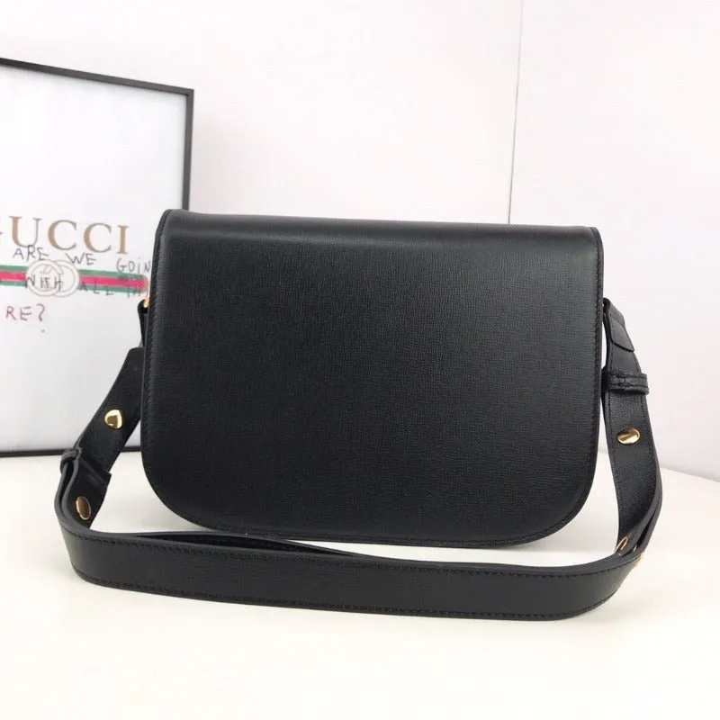VELORA - Horsebit 1955 Shoulder Bag Black